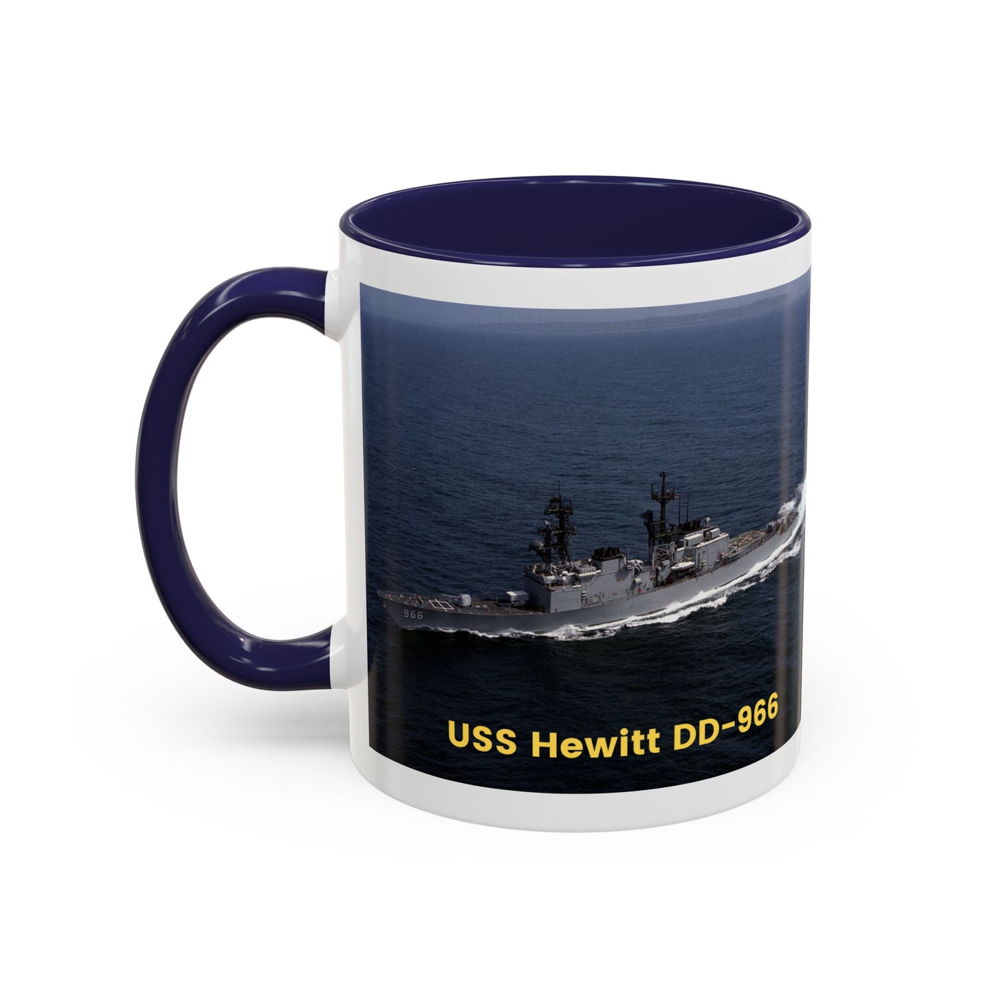 USS Hewitt DD-966 Navy POD Smileandlaughtees Accent Coffee Mug (11, 15oz)