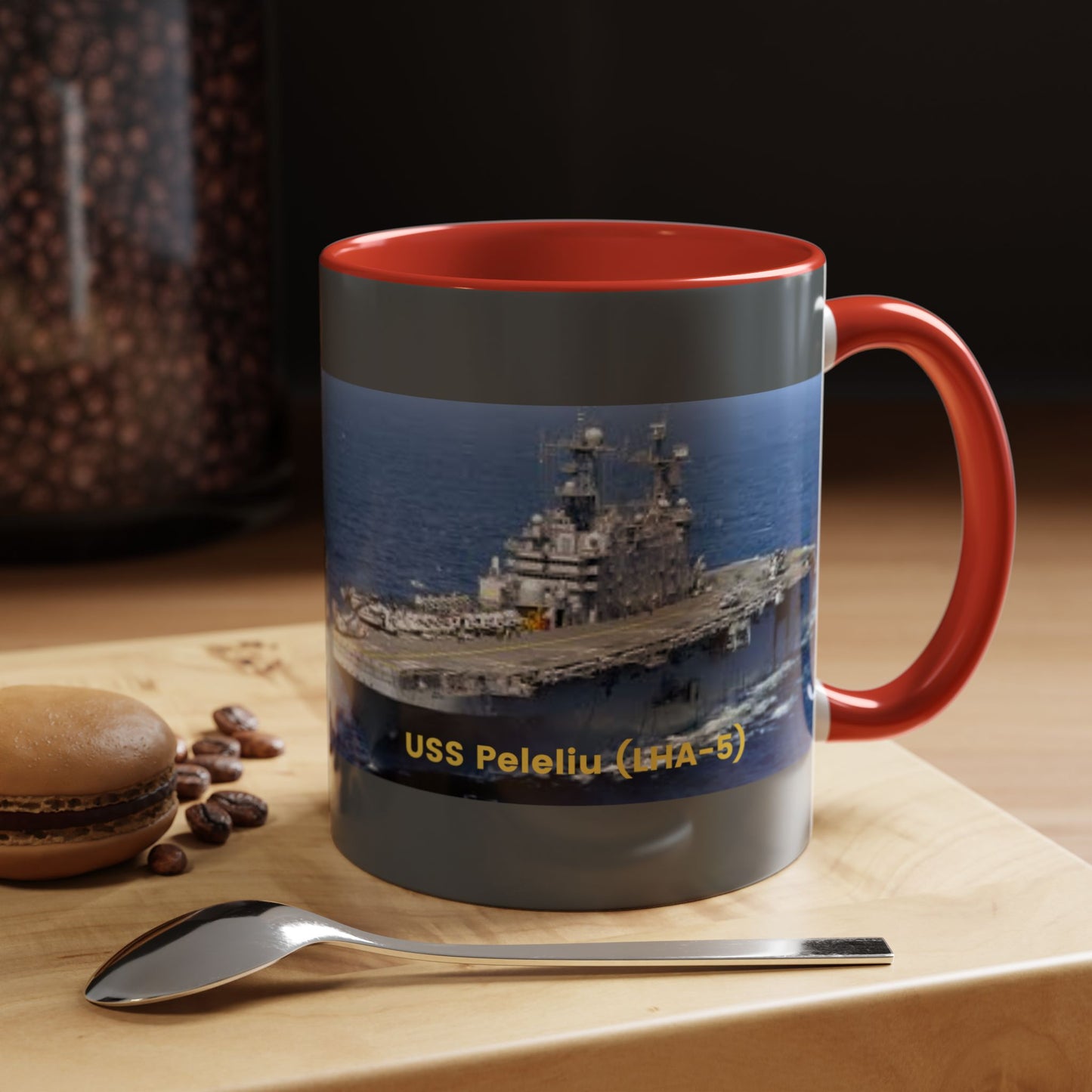 USS Proteus (AS-19) Navy POD Smileandlaughtees Accent Coffee Mug (11, 15oz)