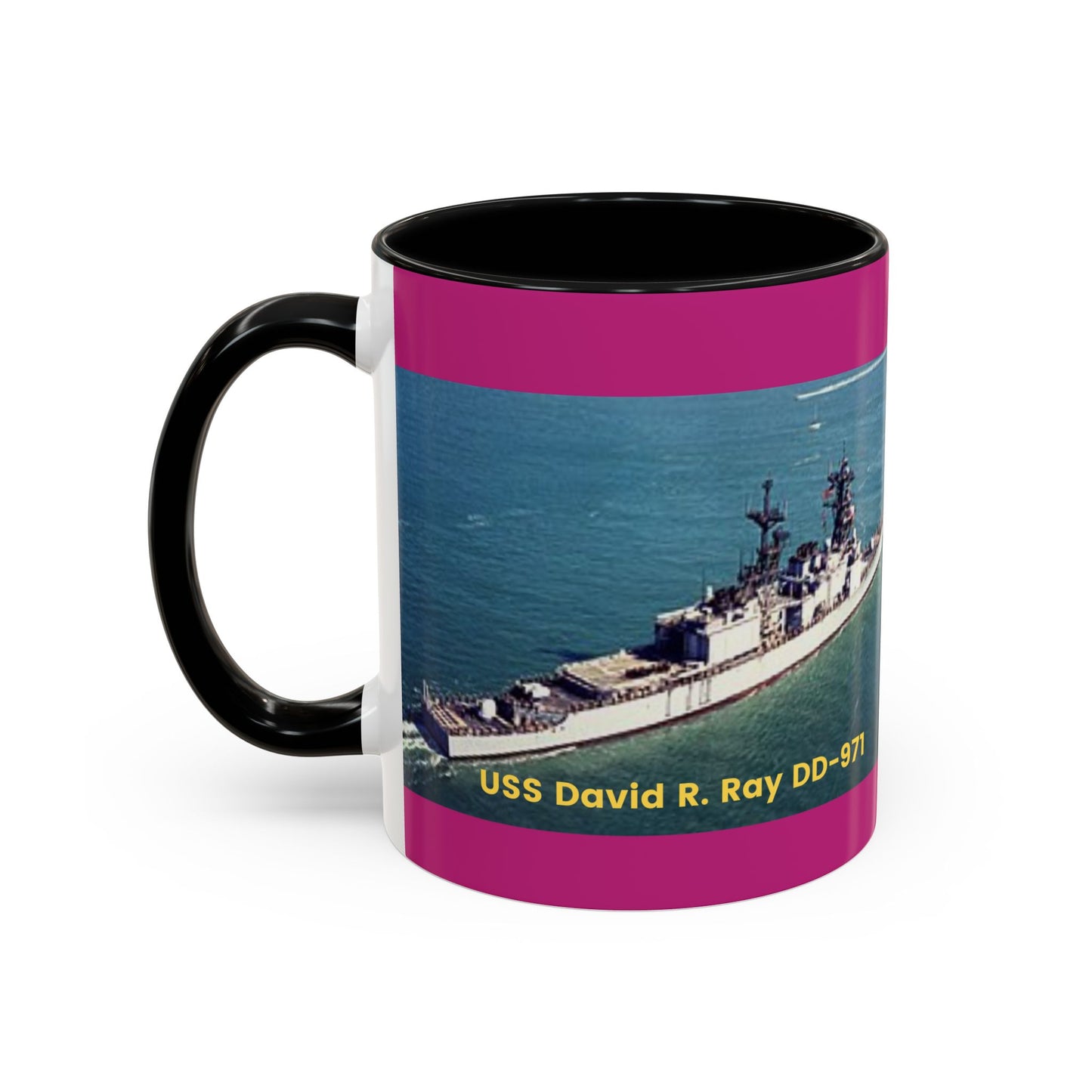 USS David R. Ray DD-971 Navy POD Smileandlaughtees Accent Coffee Mug (11, 15oz)