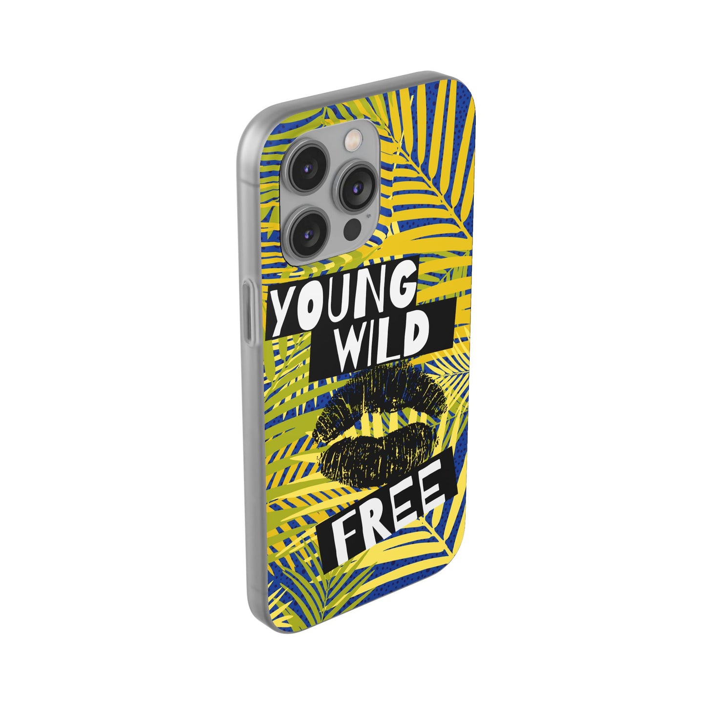 Young Wild Free SmileandLaughTees Flexi Phone Case