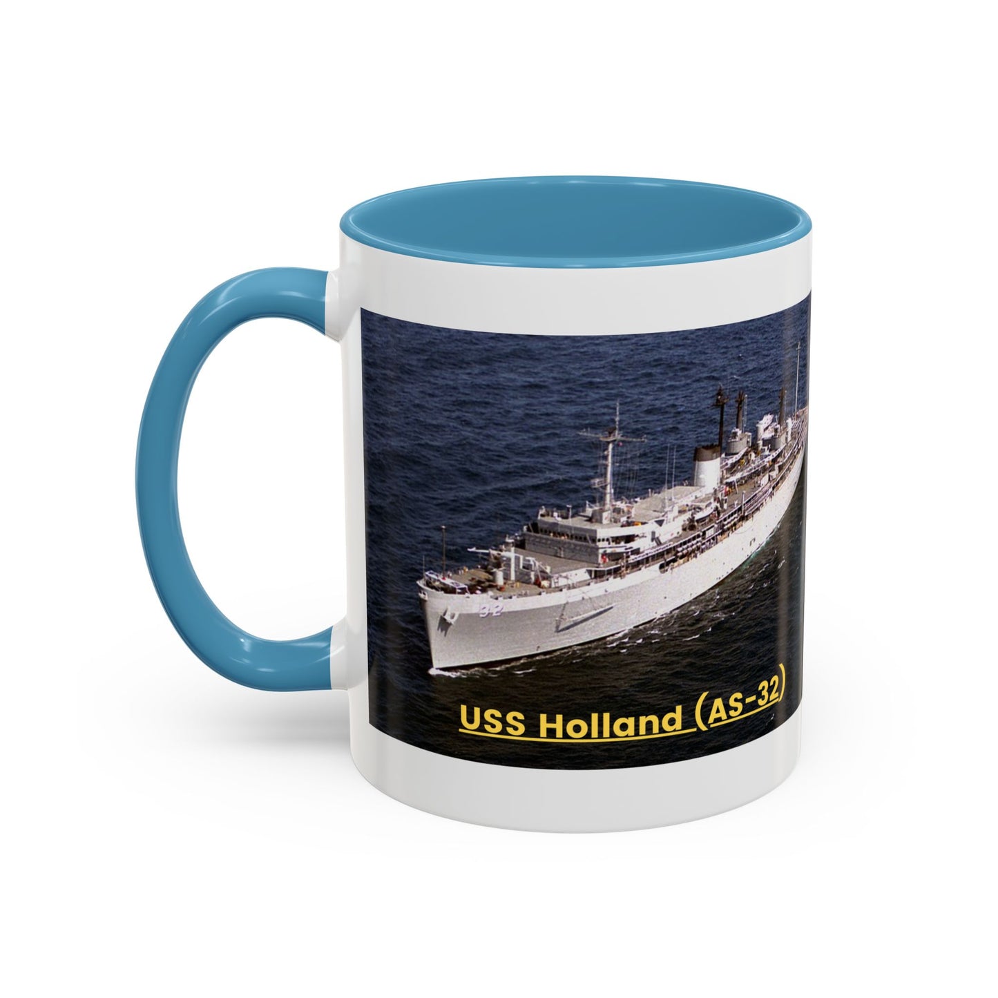 USS Holland (AS-32) Navy POD Smileandlaughtees Accent Coffee Mug (11, 15oz)