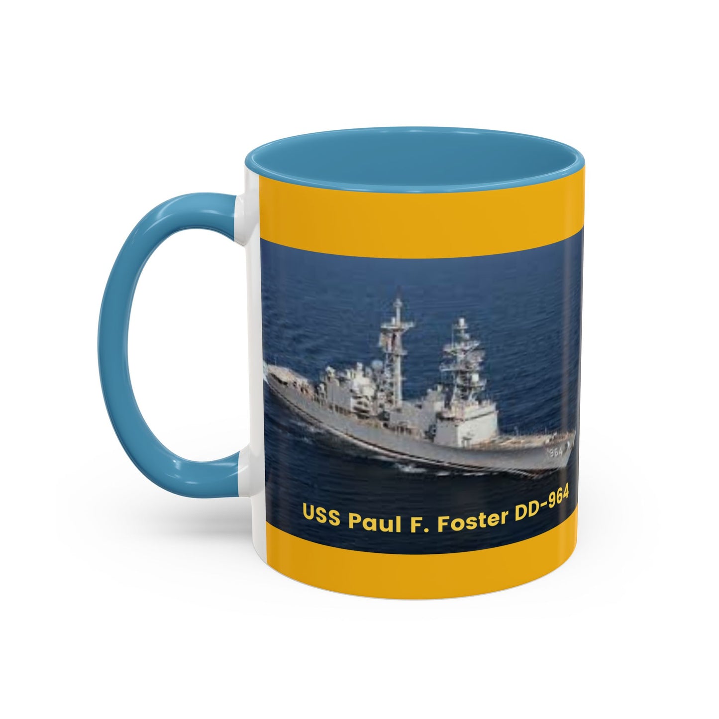 USS Paul F. Foster DD-964 Navy POD Smileandlaughtees Accent Coffee Mug (11, 15oz)