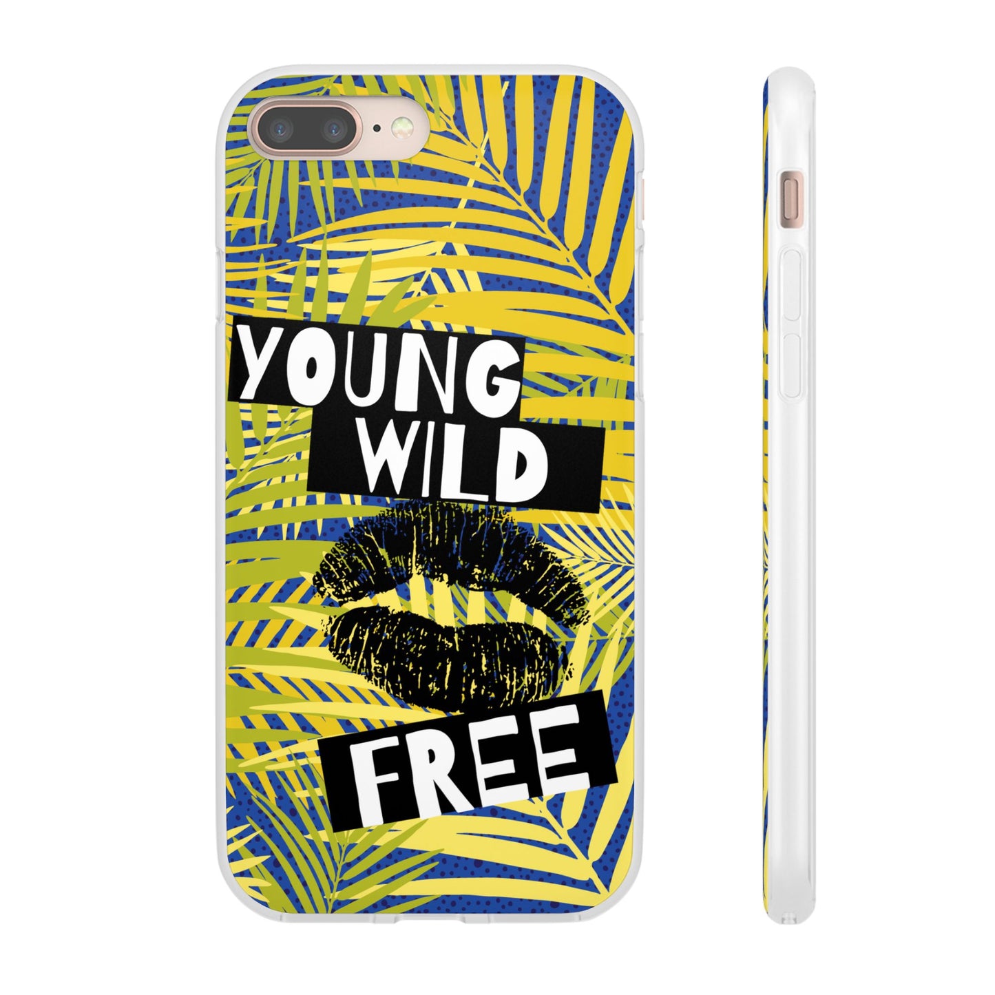 Young Wild Free SmileandLaughTees Flexi Phone Case