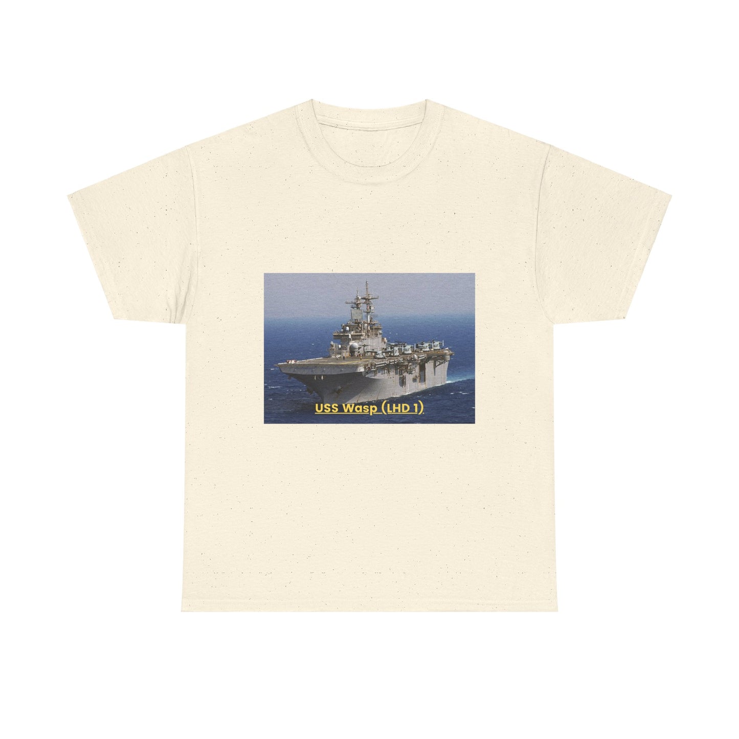 USS Wasp (LHD 1) Navy POD Smileandlaughtees Unisex Heavy Cotton Tee T-Shirt