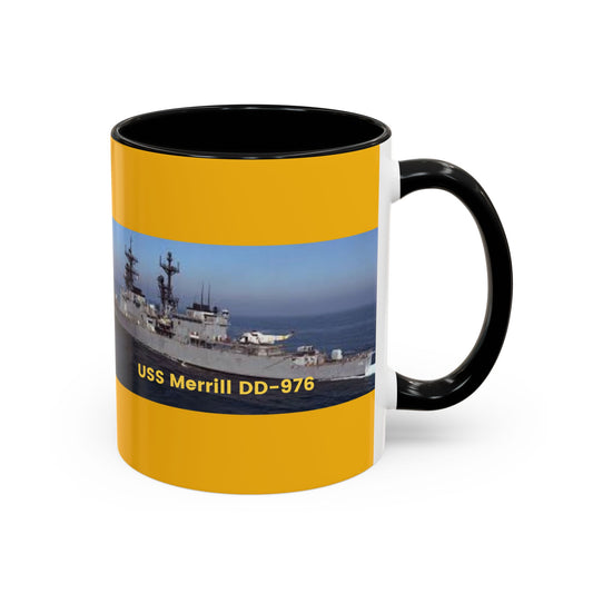 USS Merrill DD-976 Navy POD Smileandlaughtees Accent Coffee Mug (11, 15oz)