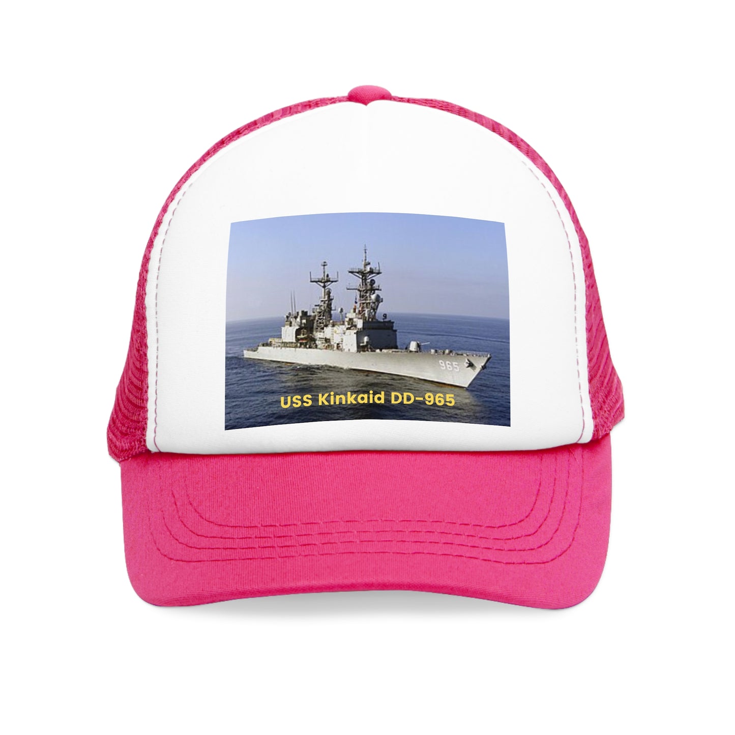 USS Kinkaid DD-965 Navy POD Smileandlaughtees Mesh Cap