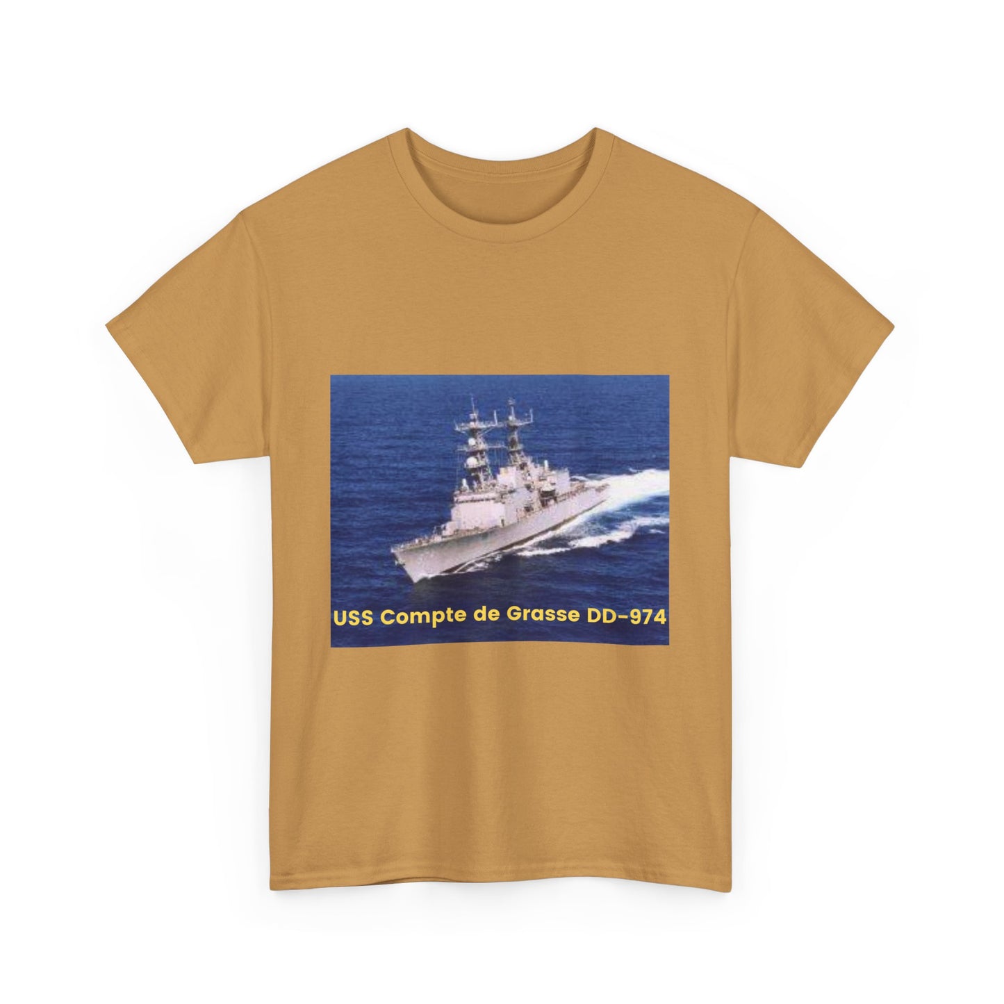 USS Compte de Grasse DD-974 Navy POD Smileandlaughtees Unisex Heavy Cotton Tee T-Shirt