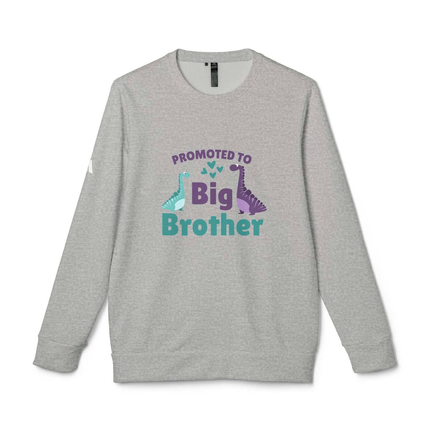 Promoted to Big Brother SmileandLaughTees adidas Unisex Fleece Crewneck Sweatshirt