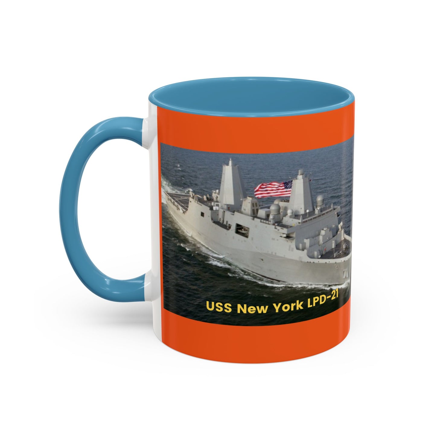 USS Spruance DD-963 Navy POD Smileandlaughtees Accent Coffee Mug (11, 15oz)