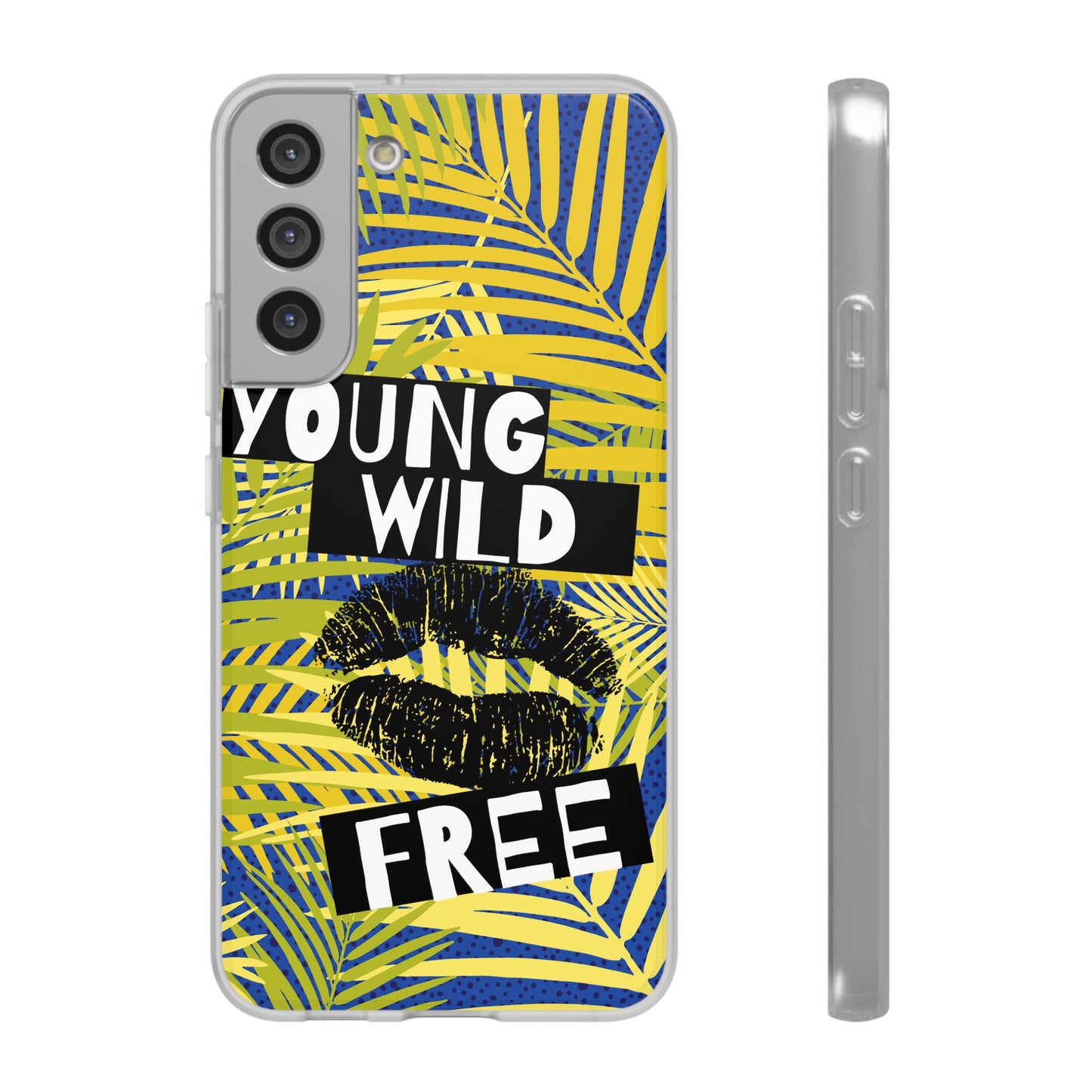 Young Wild Free SmileandLaughTees Flexi Phone Case