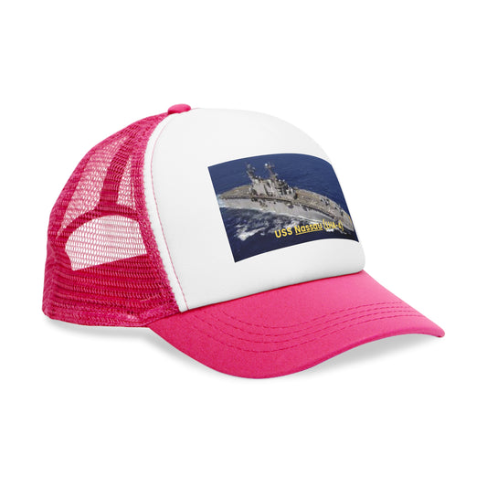 USS Nassau (LHA-4) Navy POD Smileandlaughtees Mesh Cap