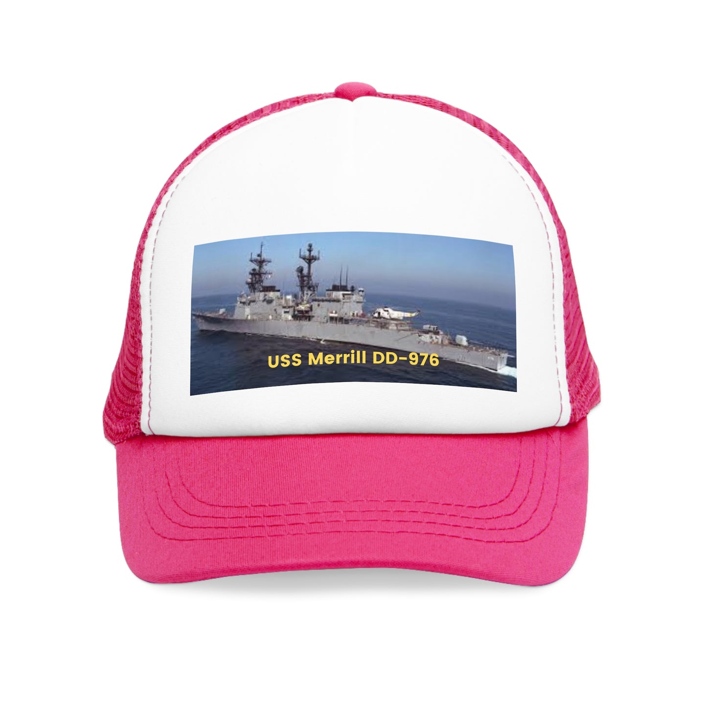 USS Merrill DD-976 Navy POD Smileandlaughtees Mesh Cap