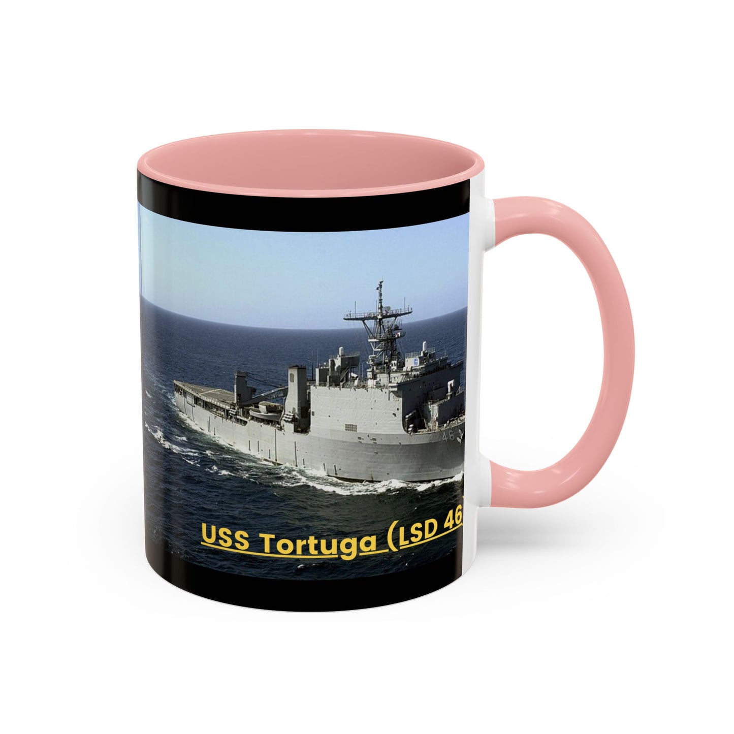 USS Tortuga (LSD 46) Navy POD Smileandlaughtees Accent Coffee Mug (11, 15oz)