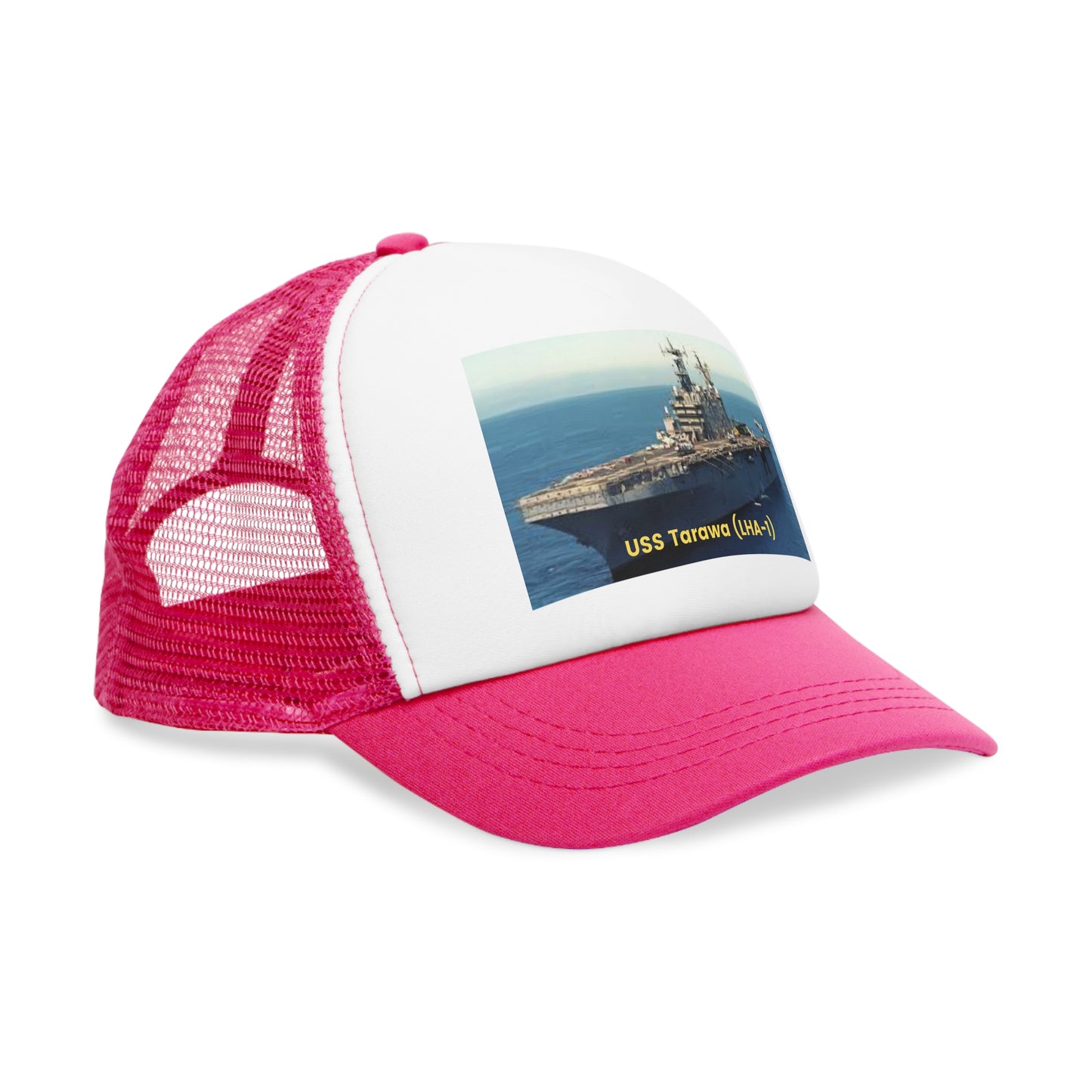 USS Tarawa (LHA-1) Navy POD Smileandlaughtees Mesh Cap