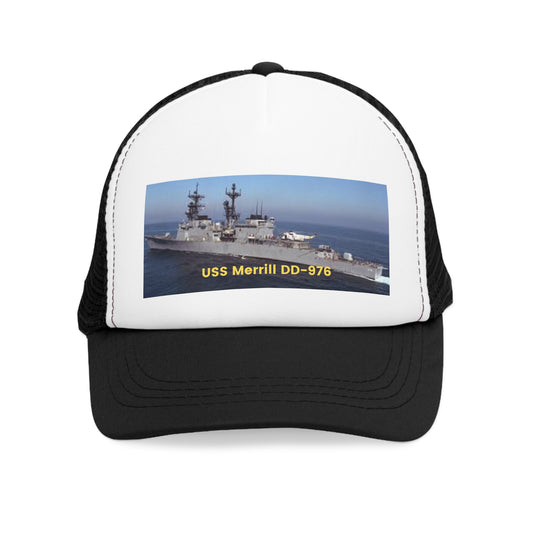 USS Merrill DD-976 Navy POD Smileandlaughtees Mesh Cap