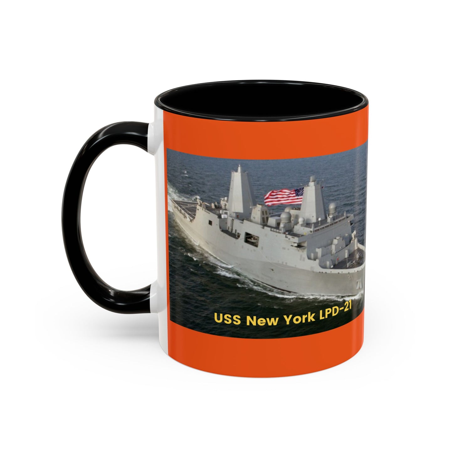 USS Spruance DD-963 Navy POD Smileandlaughtees Accent Coffee Mug (11, 15oz)