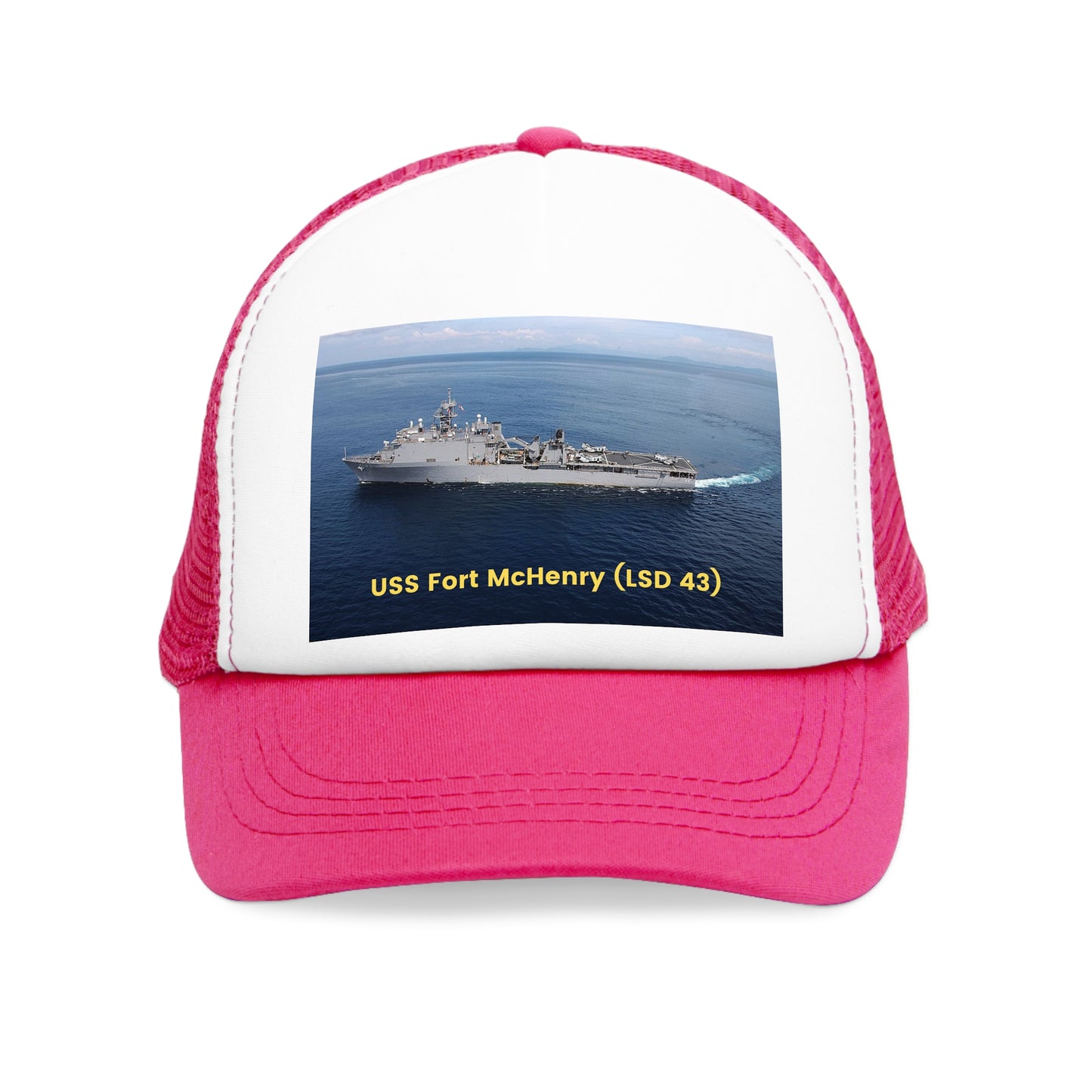 USS Fort McHenry (LSD 43) Navy POD Smileandlaughtees Mesh Cap