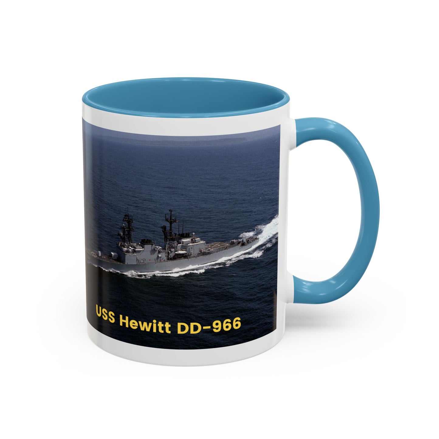 USS Hewitt DD-966 Navy POD Smileandlaughtees Accent Coffee Mug (11, 15oz)