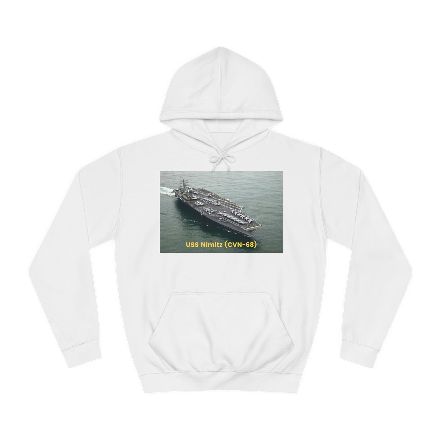 USS Nimitz (CVN-68) Navy POD Smileandlaughtees Unisex College Hoodie