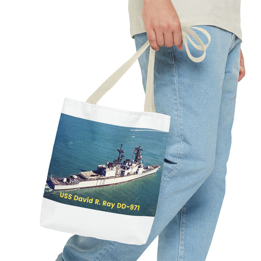 USS David R. Ray DD-971 Navy POD Smileandlaughtees Tote Bag (AOP)