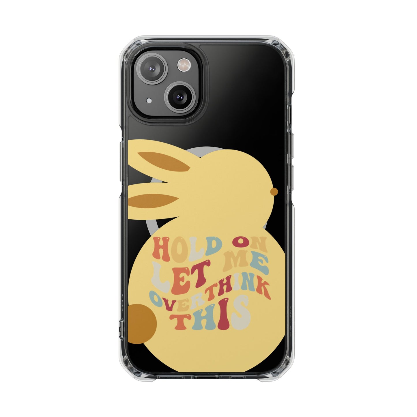 Hold On Let Me Overthink This SmileandLaughTees Clear Impact Phone Case