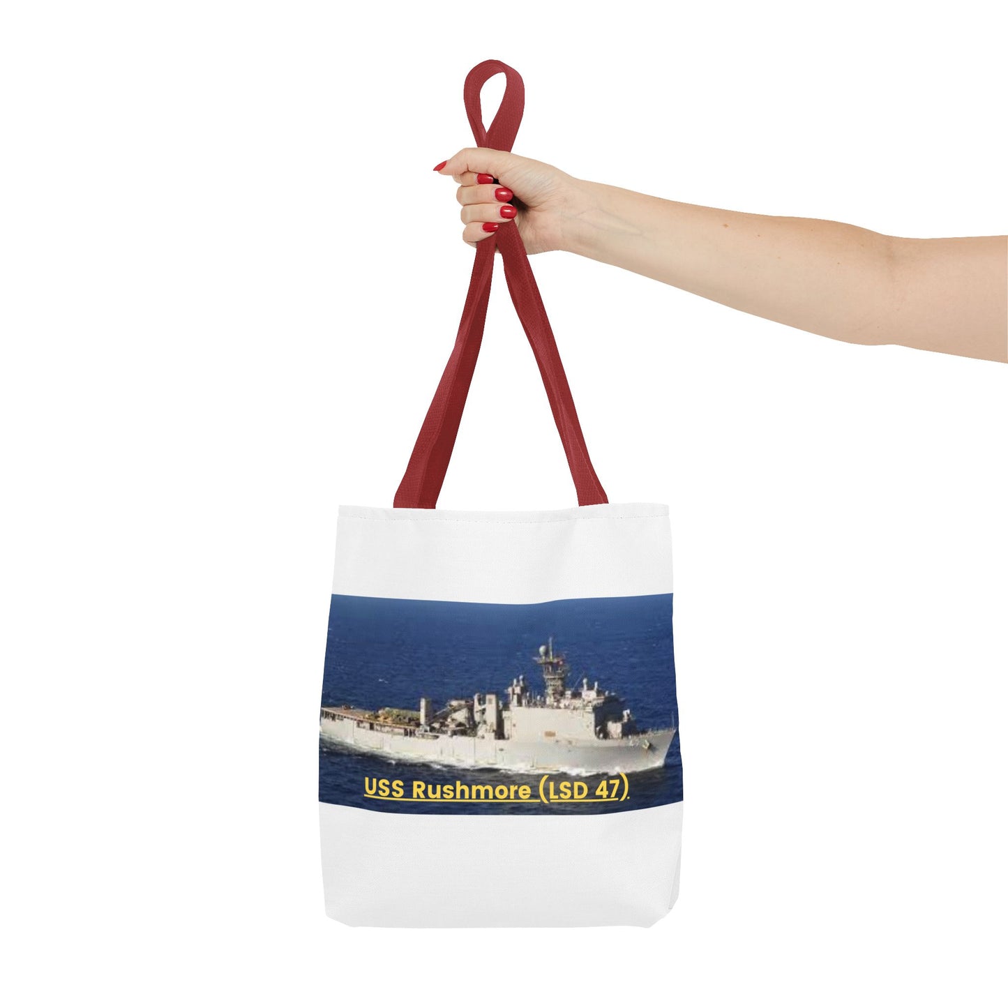 USS Rushmore (LSD 47) Navy POD Smileandlaughtees Tote Bag (AOP)