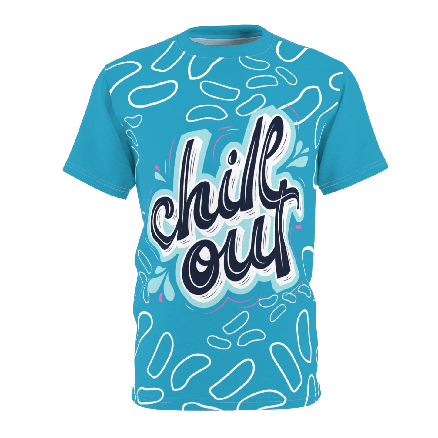 Chilll Out SmileandLaughTees Unisex Cut & Sew T-Shirt (AOP)