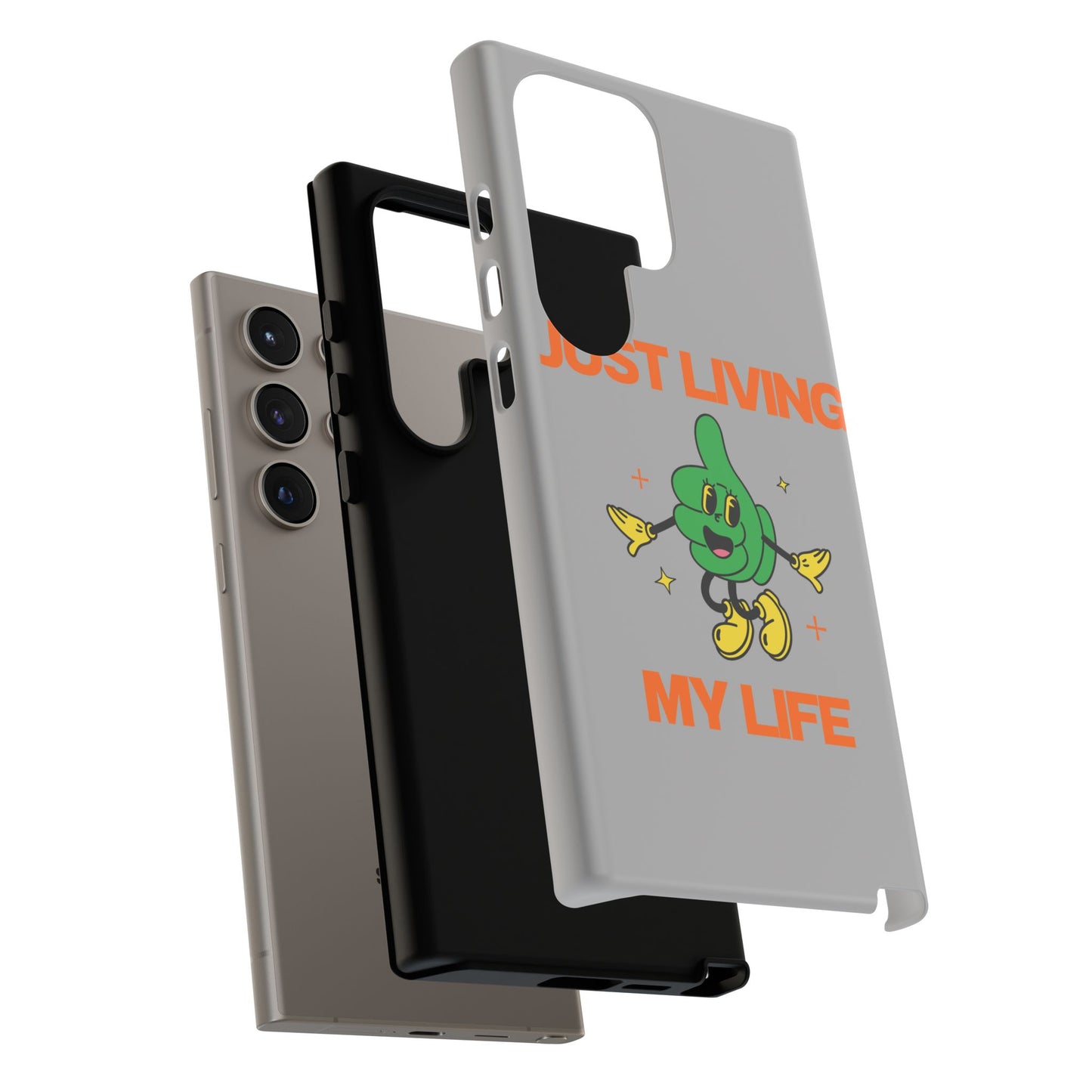 Just Living My Life SmileandLaughTees Tough Phone Case