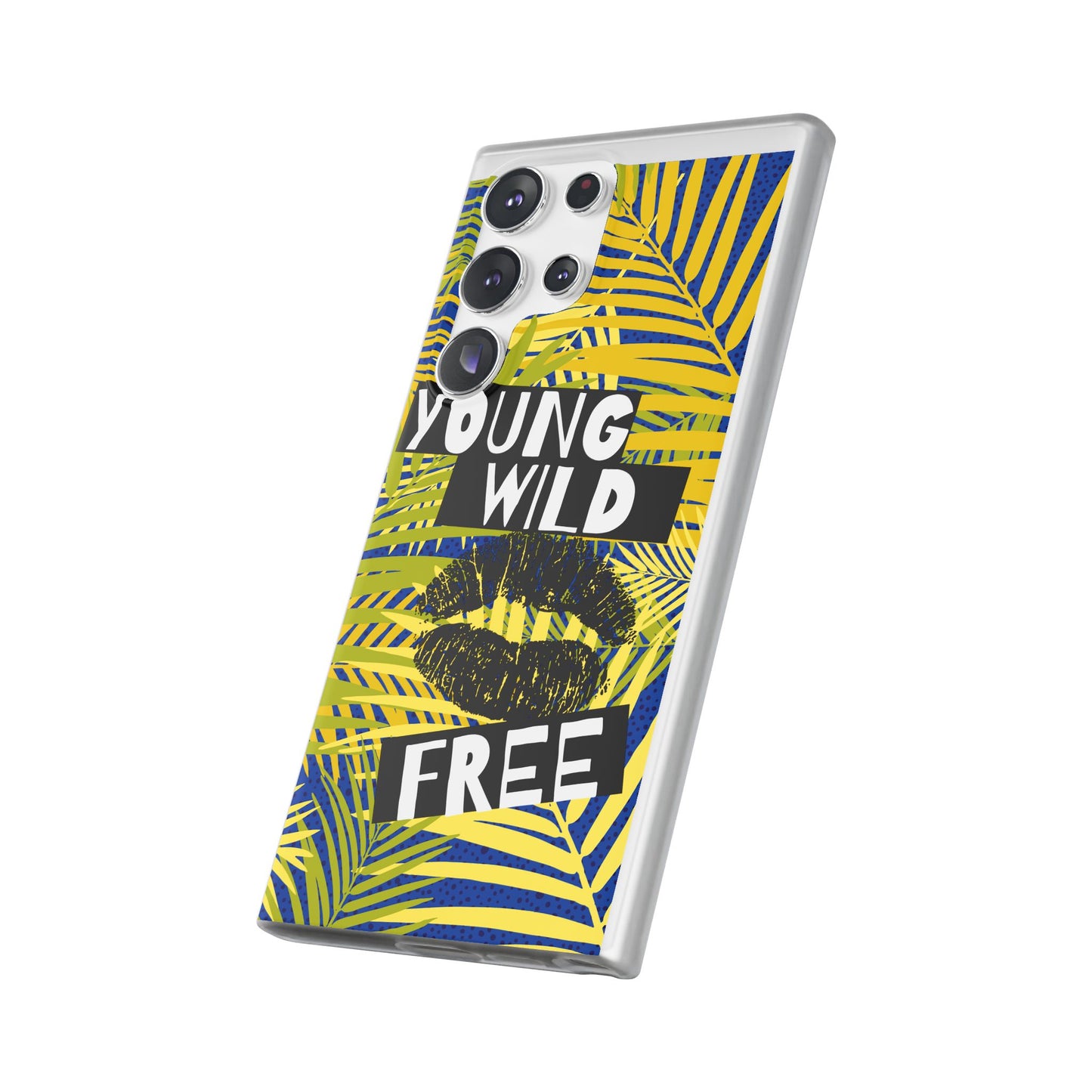 Young Wild Free SmileandLaughTees Flexi Phone Case