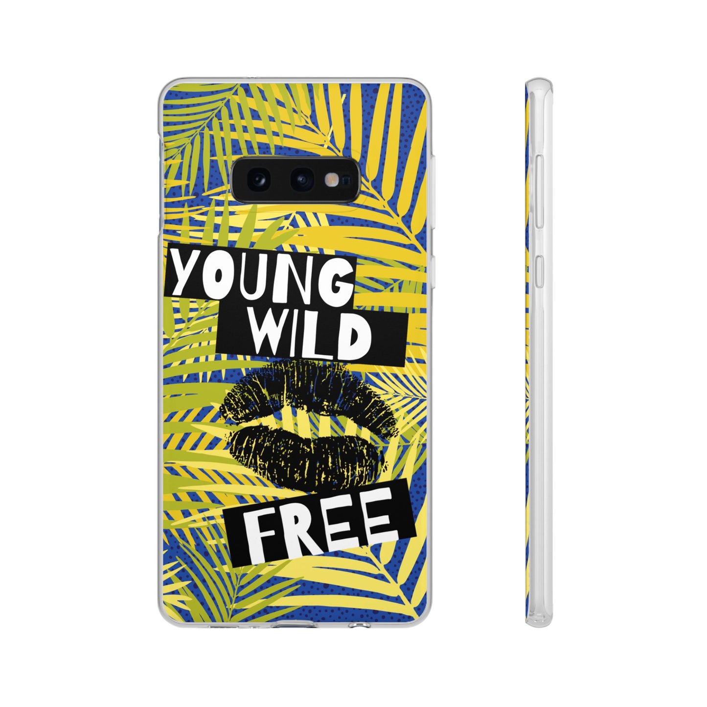 Young Wild Free SmileandLaughTees Flexi Phone Case