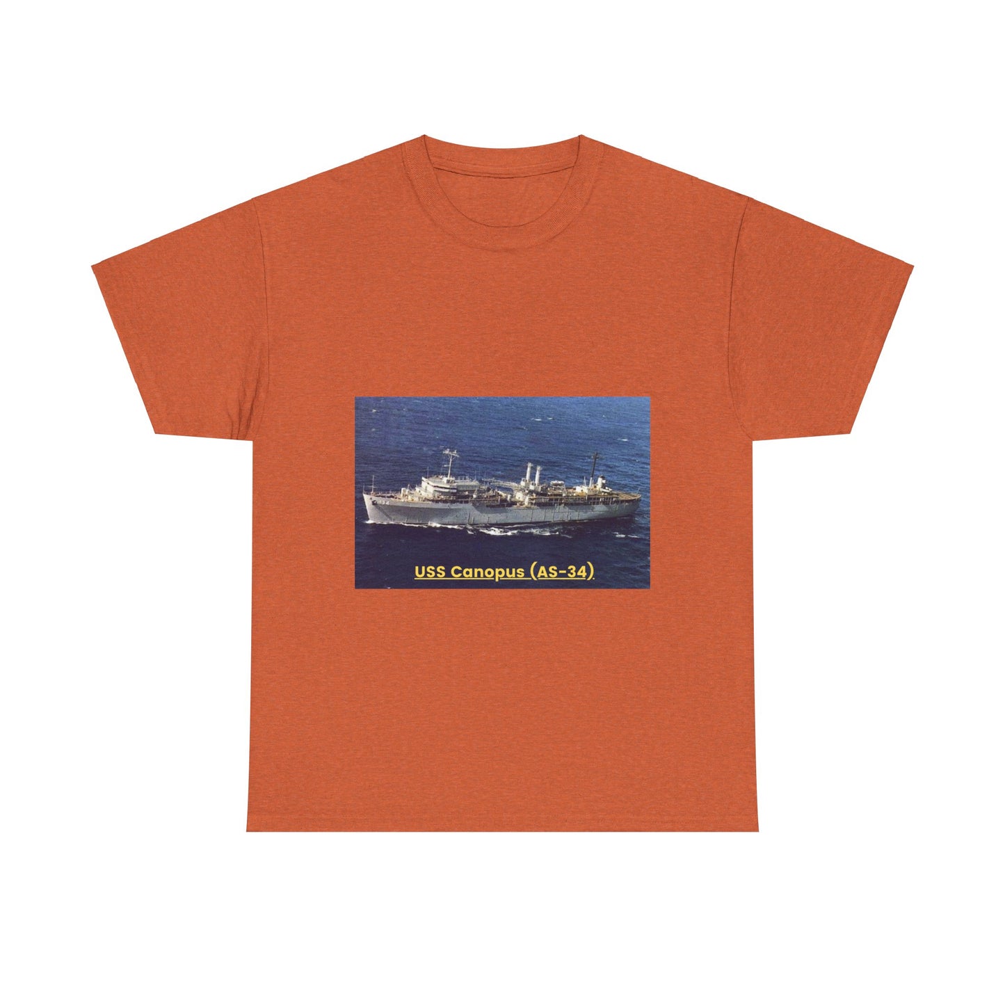 USS Canopus (AS-34) Navy POD Smileandlaughtees Unisex Heavy Cotton Tee T-Shirt