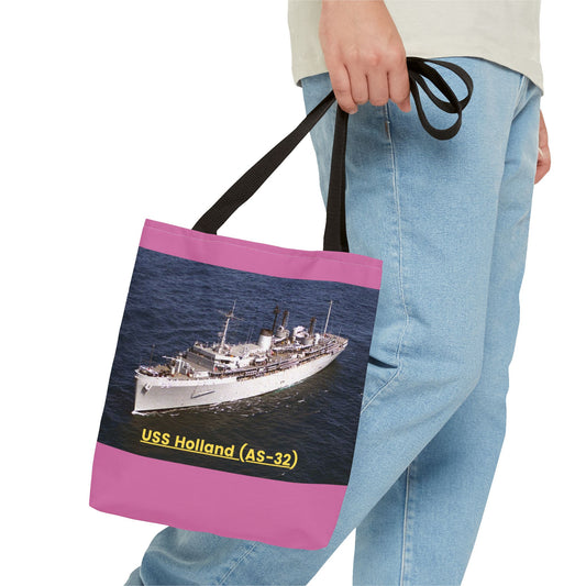 USS Holland (AS-32) Navy POD Smileandlaughtees Tote Bag (AOP)