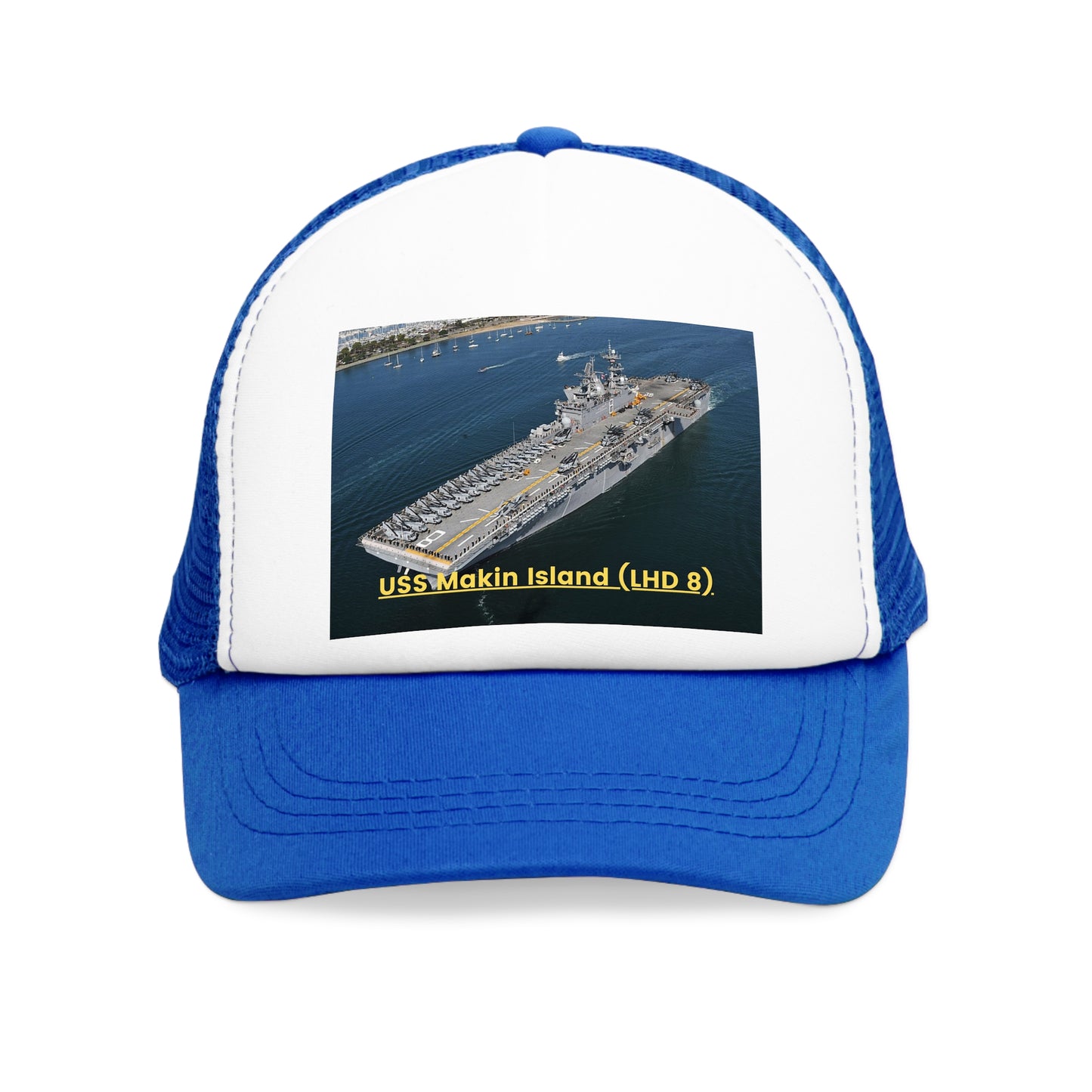 USS Makin Island (LHD 8) Navy POD Smileandlaughtees Mesh Cap