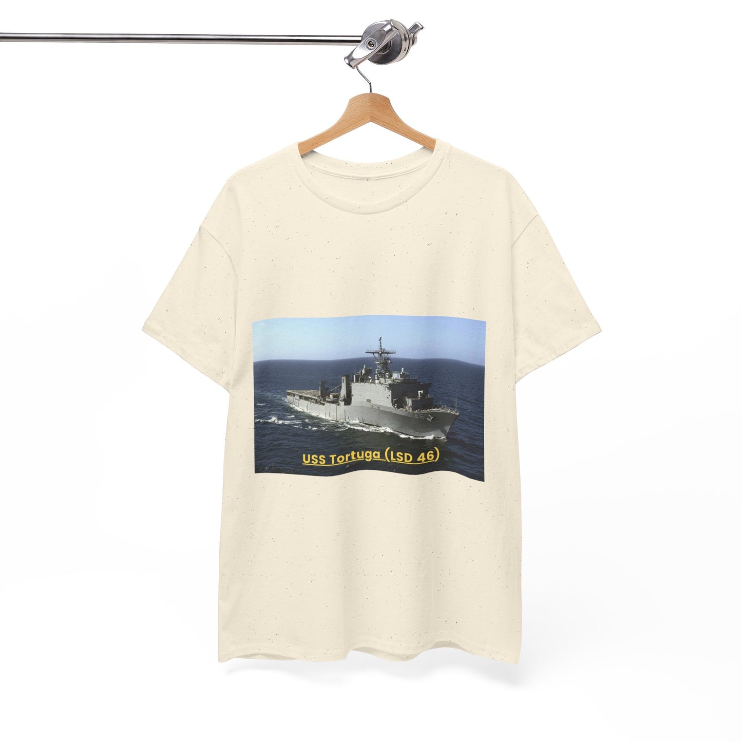 USS Tortuga (LSD 46) Navy POD Smileandlaughtees Unisex Heavy Cotton Tee T-Shirt