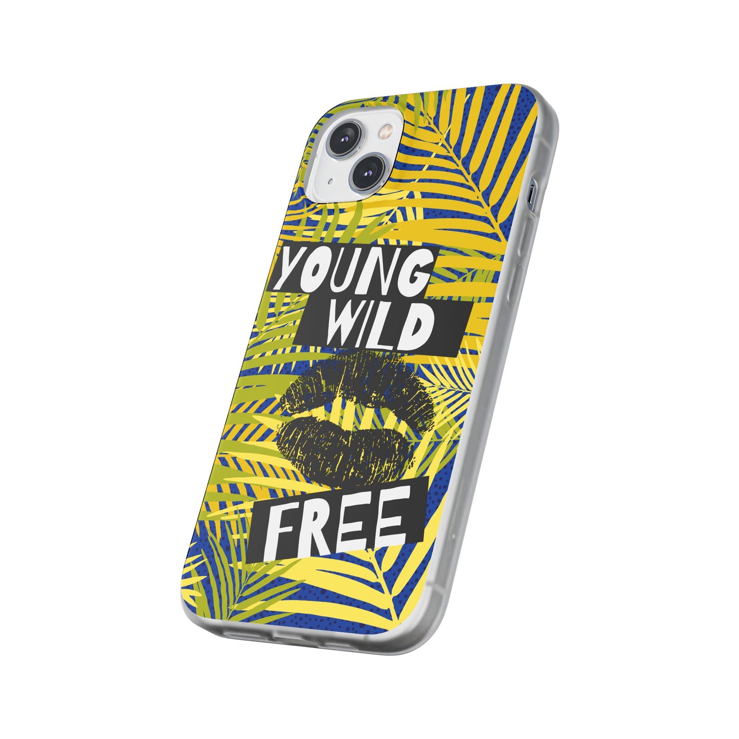 Young Wild Free SmileandLaughTees Flexi Phone Case