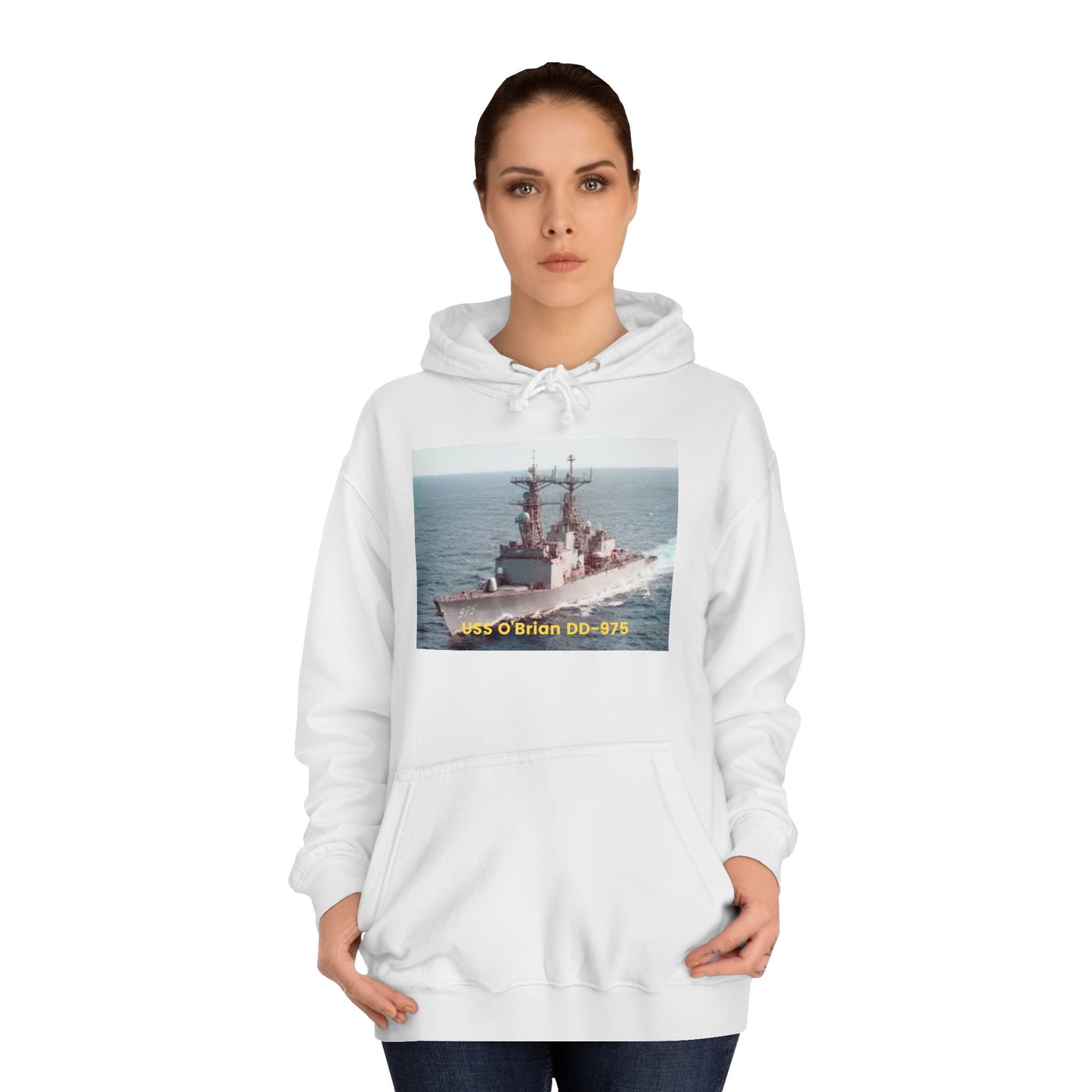 USS O'Brian DD-975 Navy POD Smileandlaughtees Unisex College Hoodie