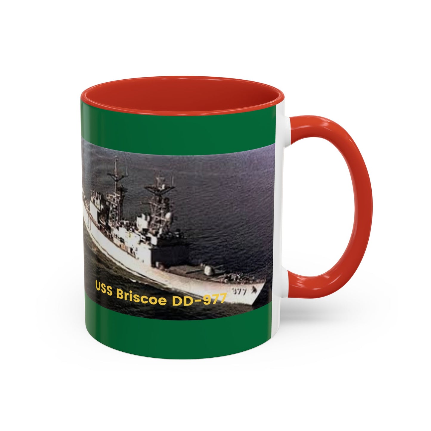 USS Briscoe DD-977 Navy POD Smileandlaughtees Accent Coffee Mug (11, 15oz)