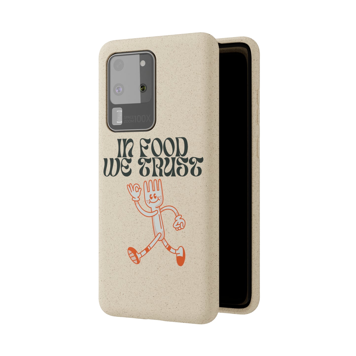 In Food We Trust SmileandLaughTees Biodegradable Cases