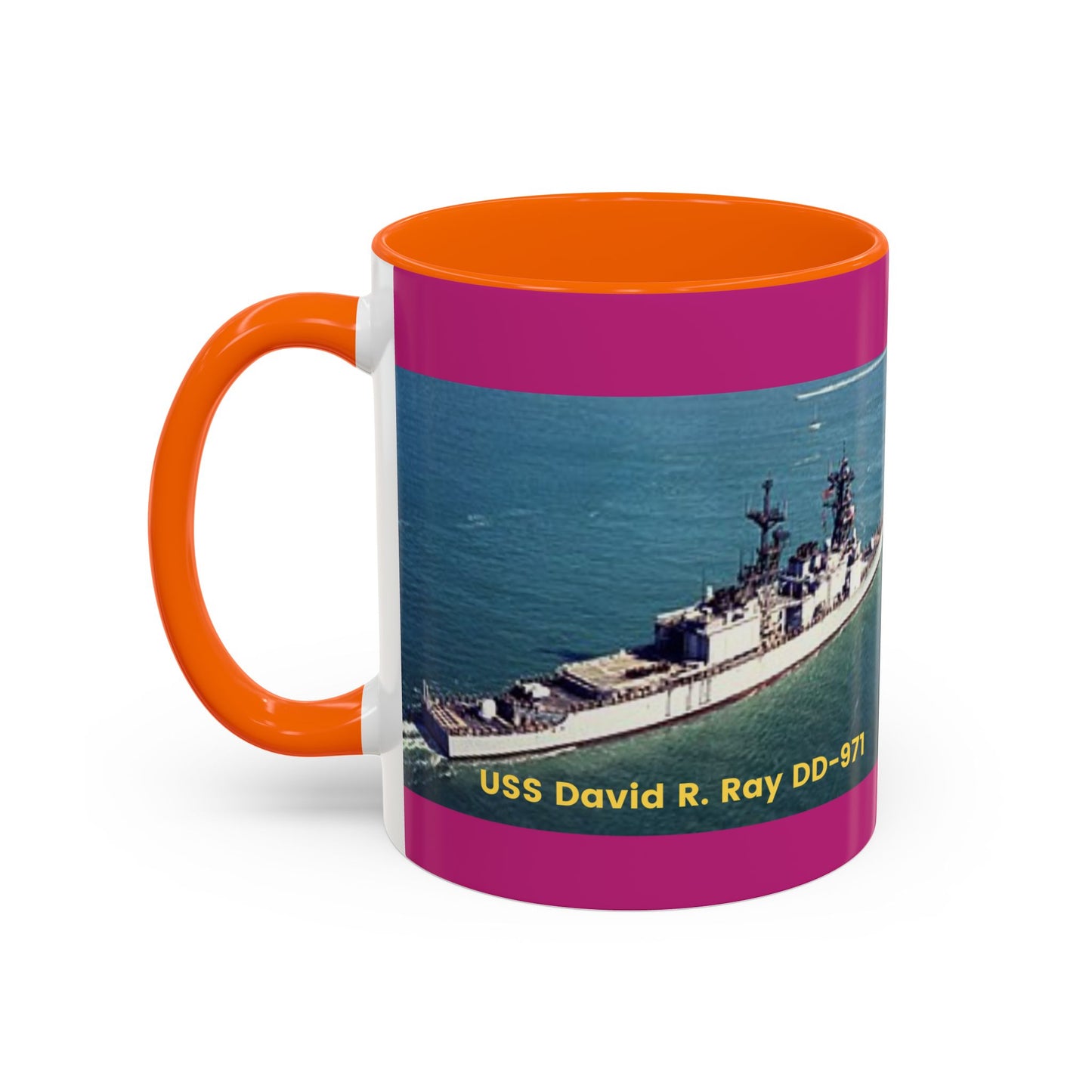 USS David R. Ray DD-971 Navy POD Smileandlaughtees Accent Coffee Mug (11, 15oz)