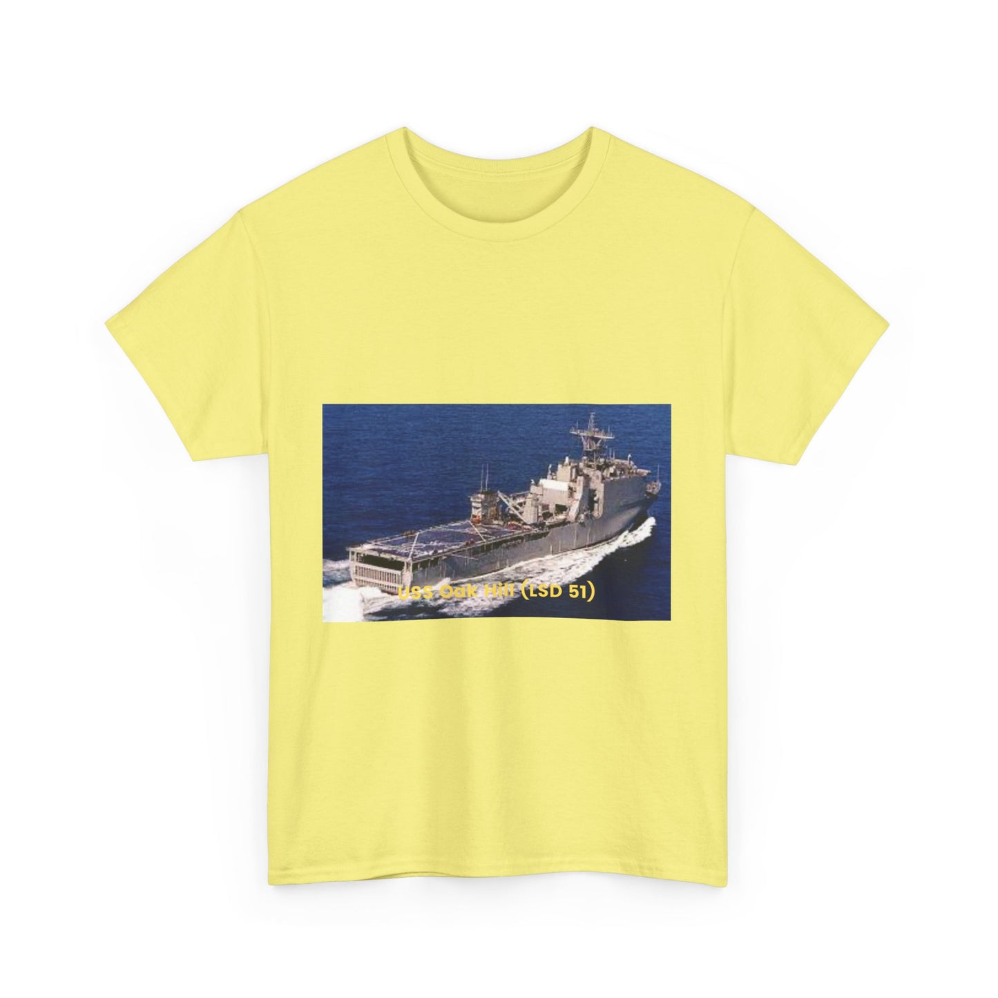 USS Oak Hill (LSD 51) Navy POD Smileandlaughtees Unisex Heavy Cotton Tee T-Shirt