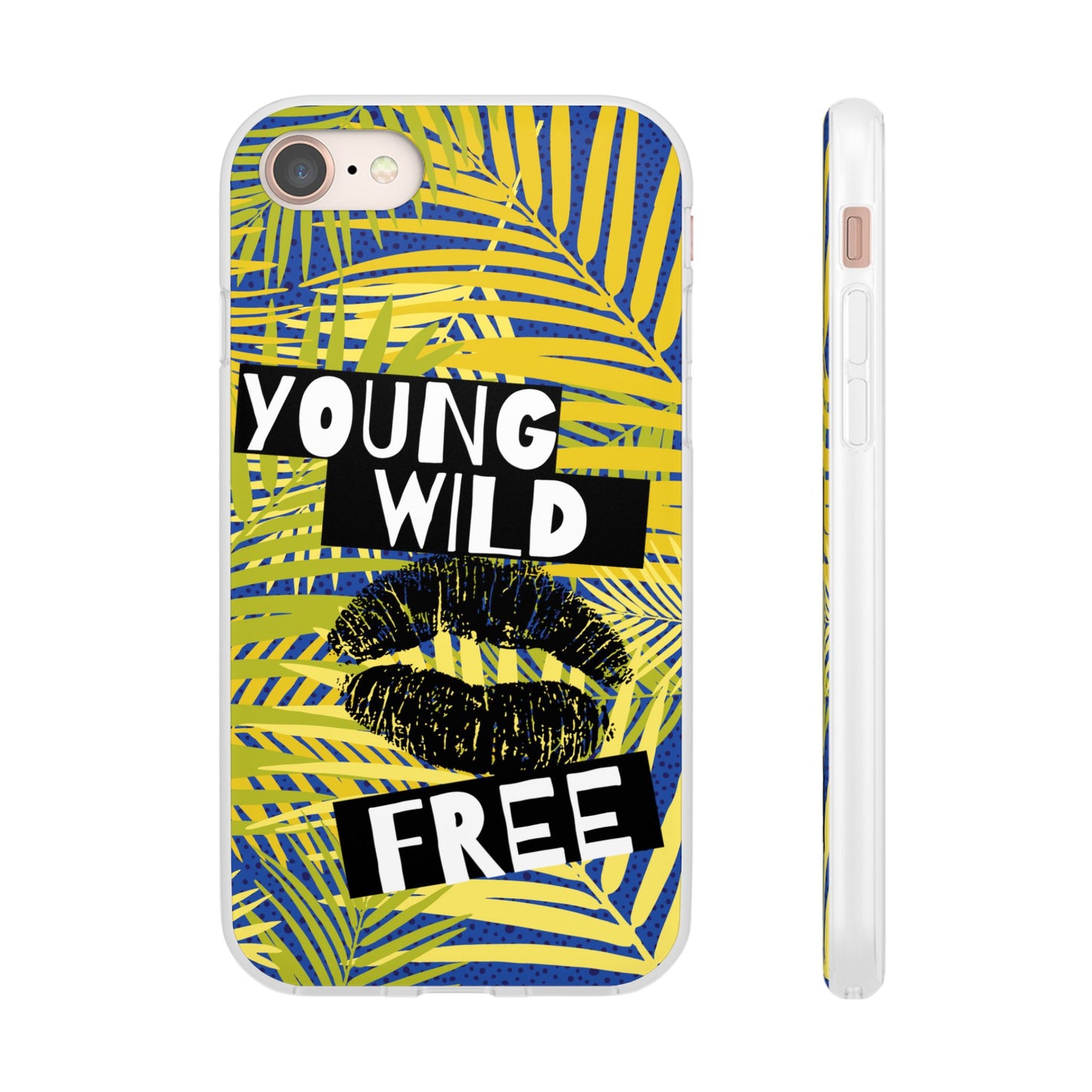 Young Wild Free SmileandLaughTees Flexi Phone Case