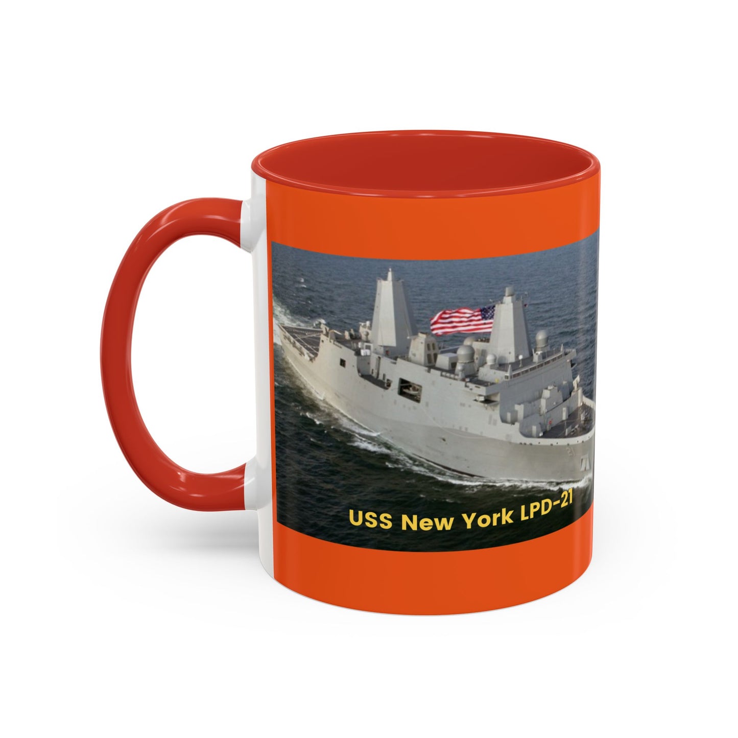 USS Spruance DD-963 Navy POD Smileandlaughtees Accent Coffee Mug (11, 15oz)