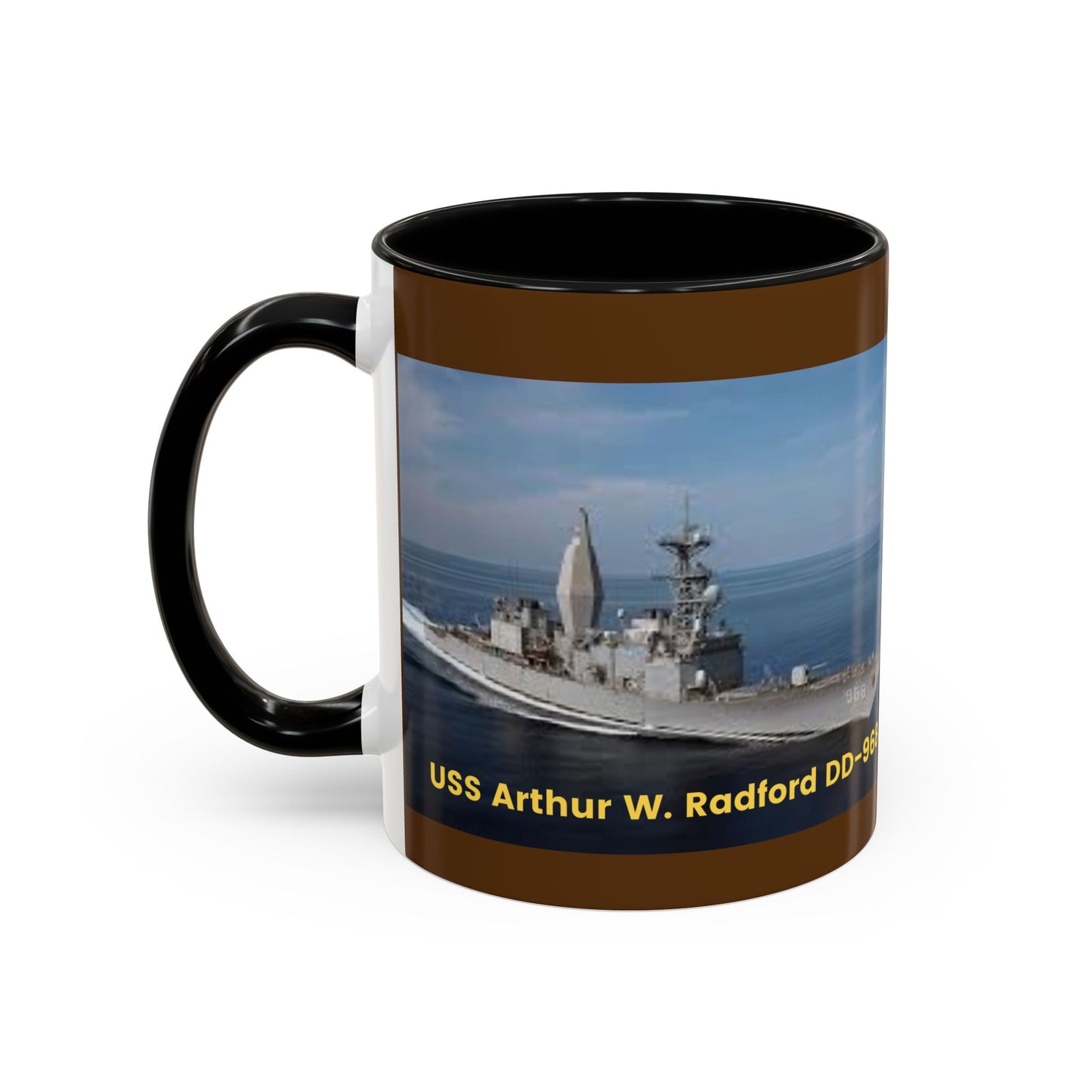 USS Arthur W. Radford DD-968 Navy POD Smileandlaughtees Accent Coffee Mug (11, 15oz)