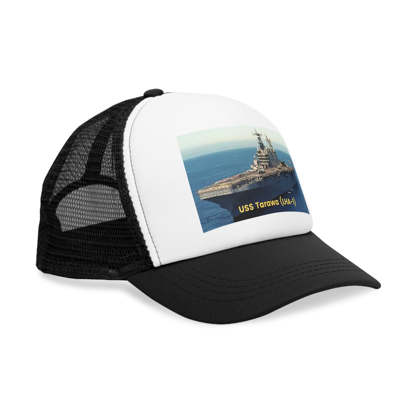 USS Tarawa (LHA-1) Navy POD Smileandlaughtees Mesh Cap