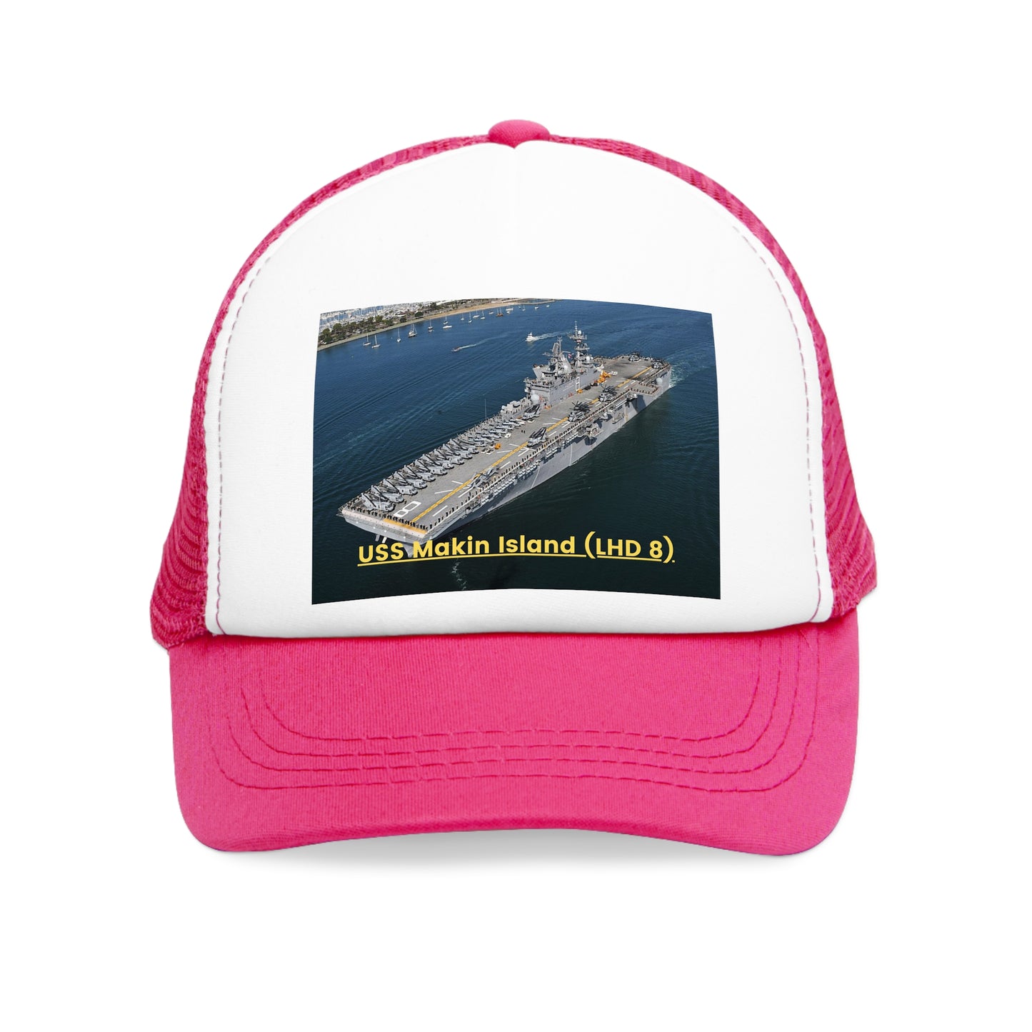 USS Makin Island (LHD 8) Navy POD Smileandlaughtees Mesh Cap