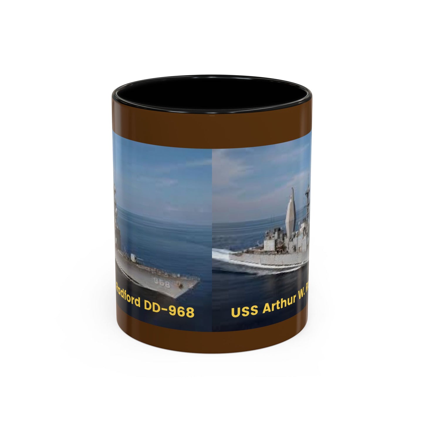 USS Arthur W. Radford DD-968 Navy POD Smileandlaughtees Accent Coffee Mug (11, 15oz)