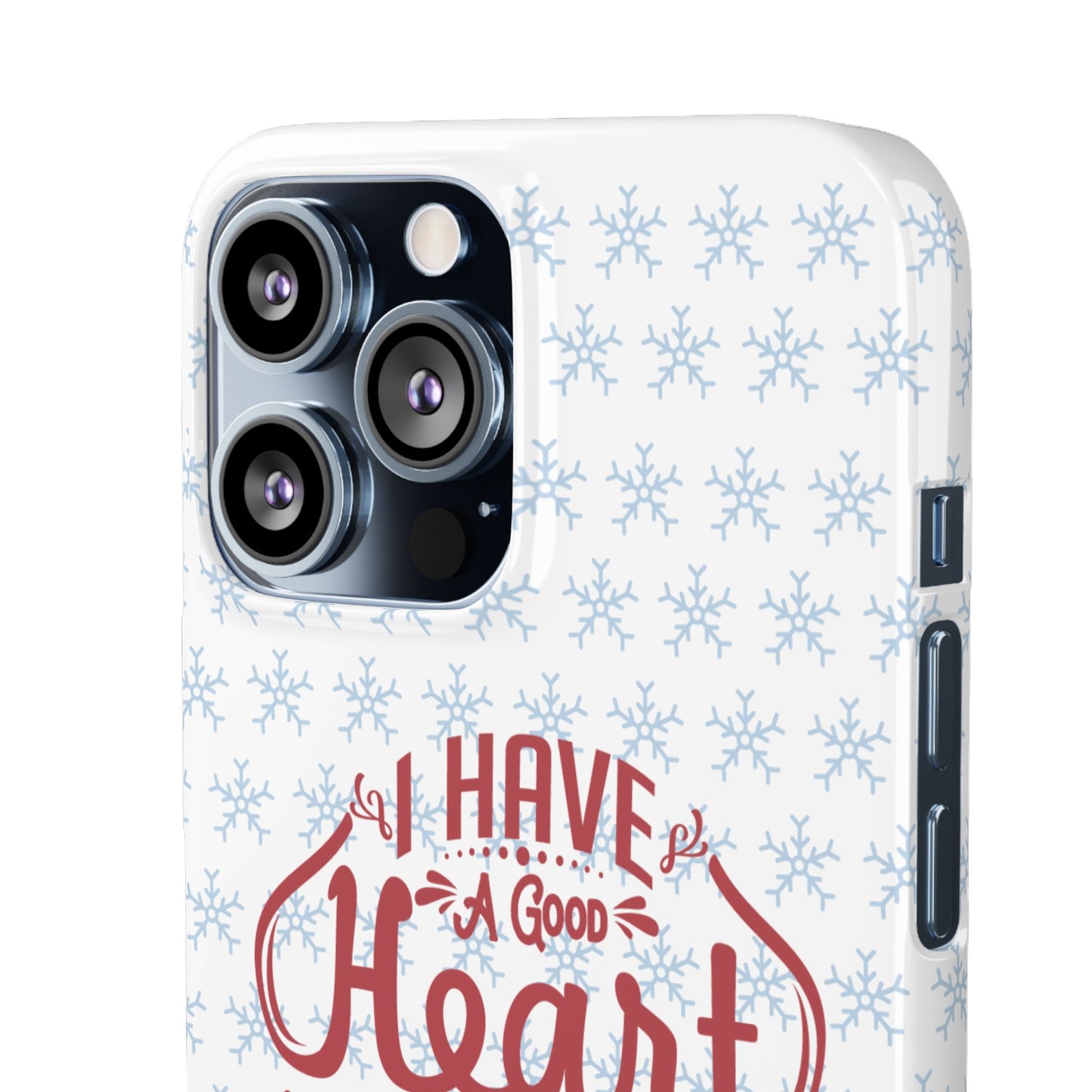 I’ve Got A Good Heart But This Mouth SmileandLaughTees Snap Phone Case