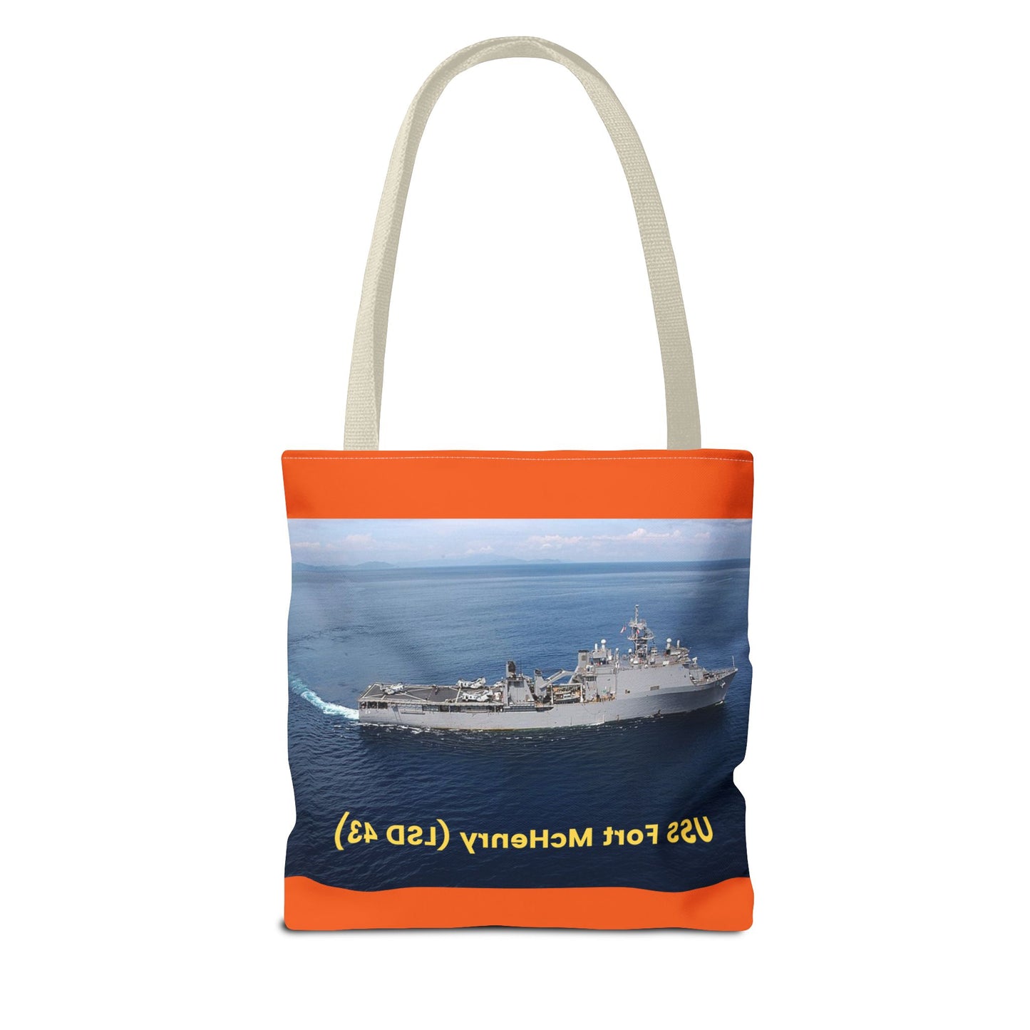 USS Fort McHenry (LSD 43) Navy POD Smileandlaughtees Tote Bag (AOP)