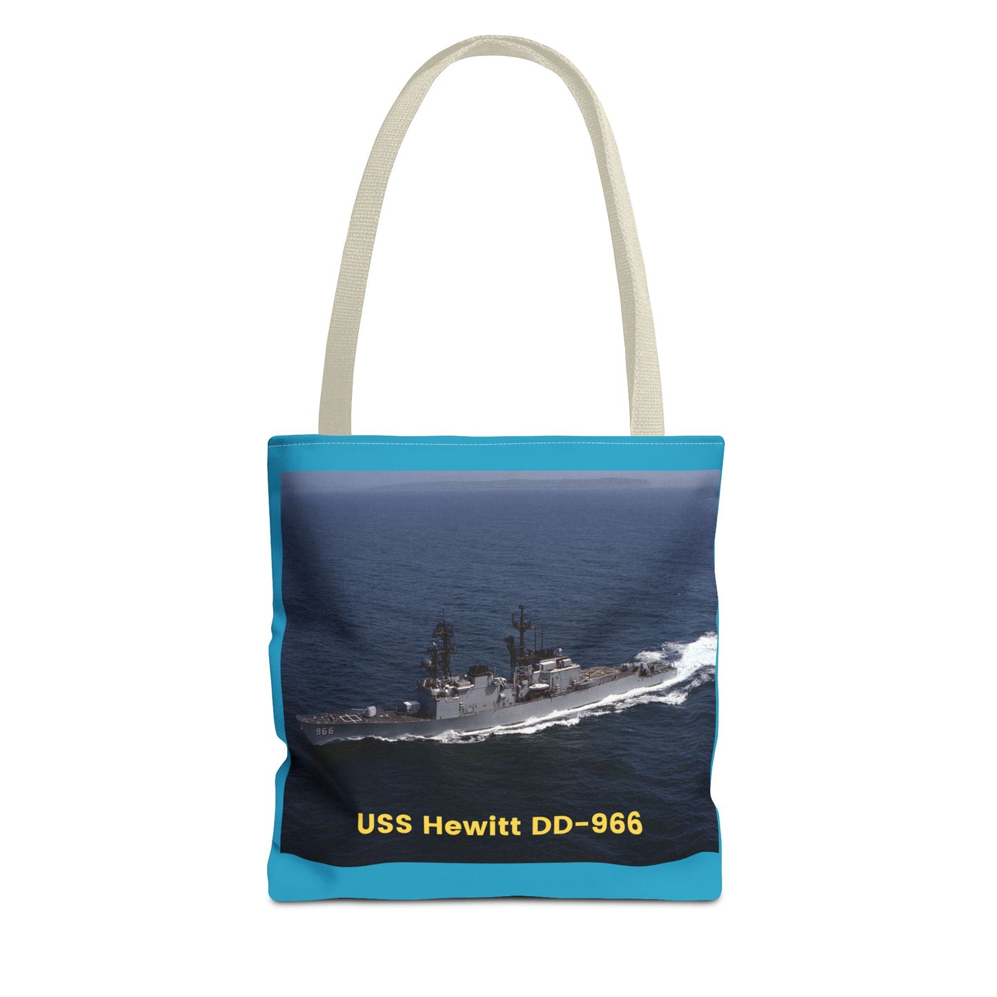 USS Hewitt DD-966 Navy POD Smileandlaughtees Tote Bag (AOP)