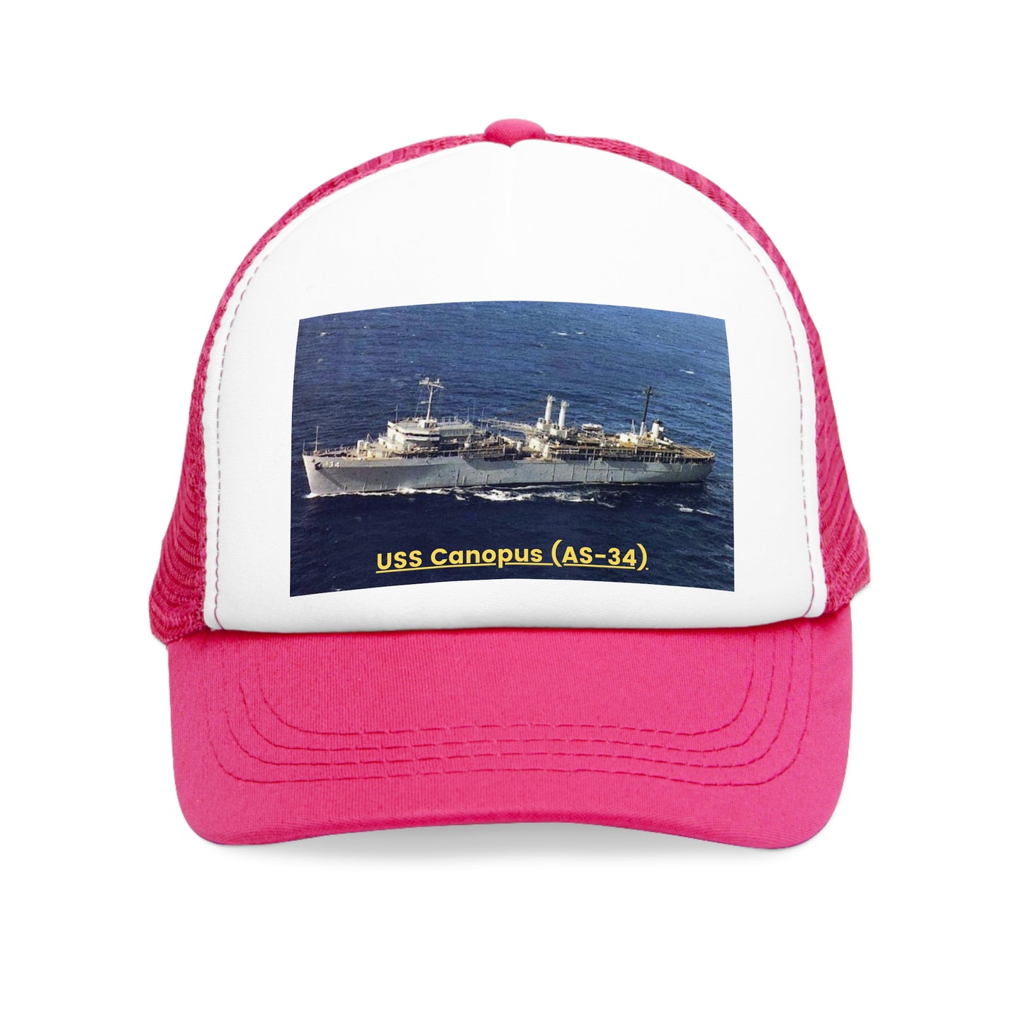 USS Canopus (AS-34) Navy POD Smileandlaughtees Mesh Cap